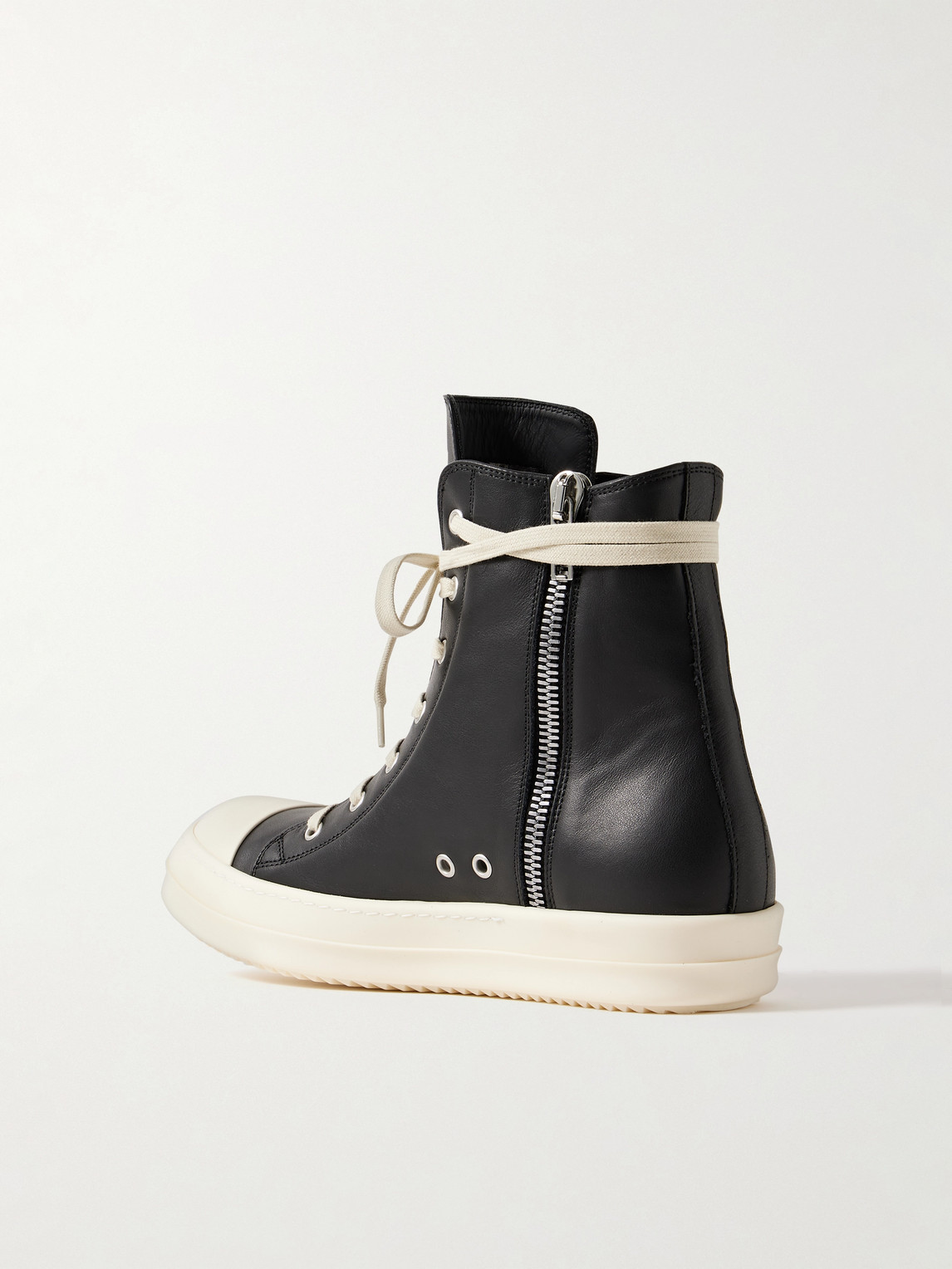 Rick Owens Black Hollywood Mega Bumper Sneakers In Black