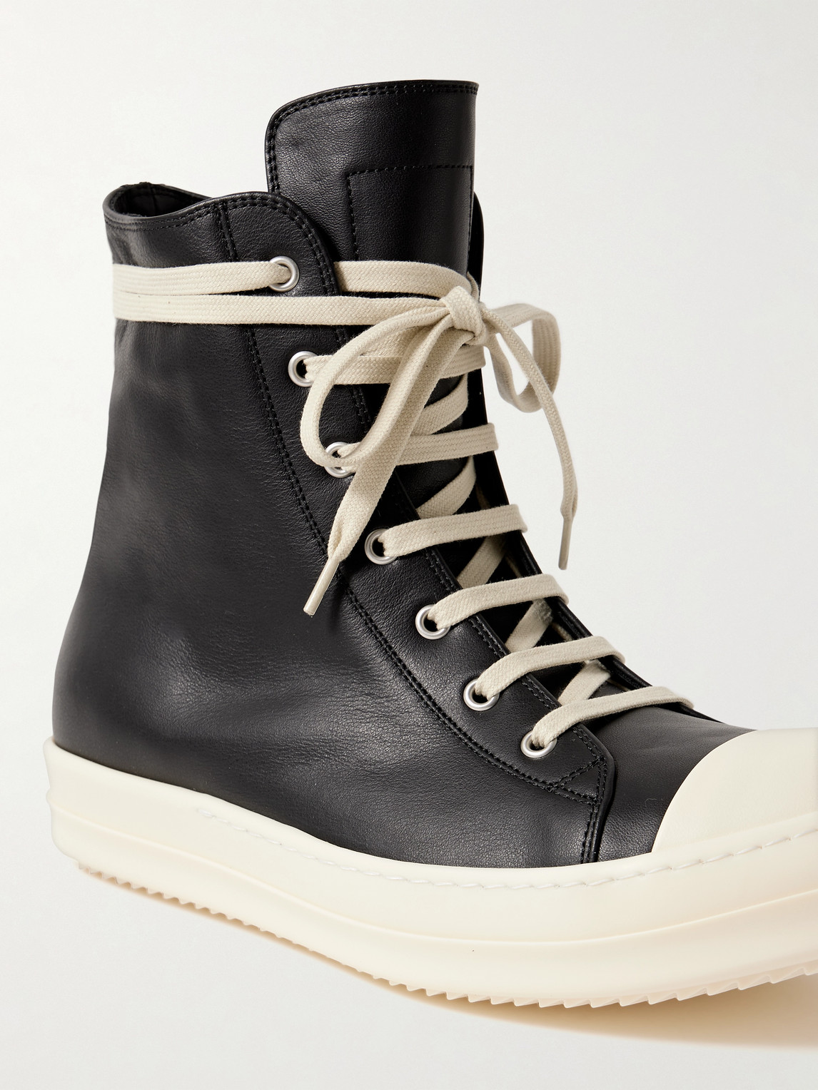 Rick Owens Black Hollywood Mega Bumper Sneakers In Black