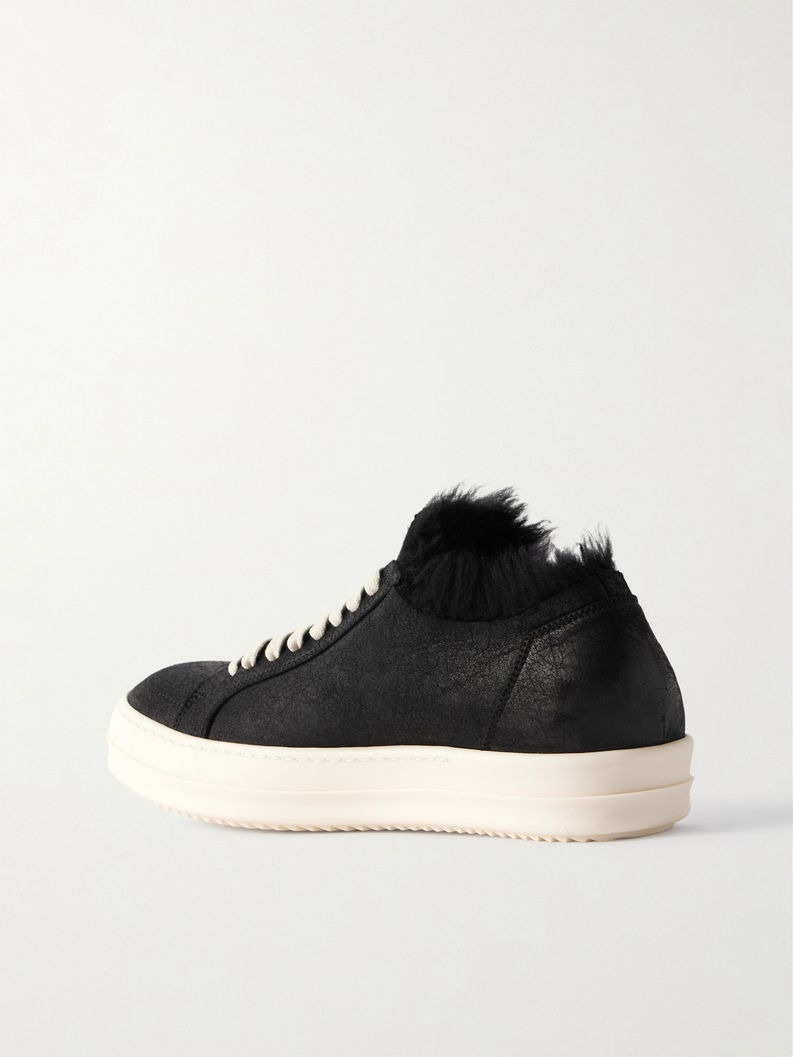 Rick Owens Black Concordians Minimal Vintage Sneaks Sneakers In Black