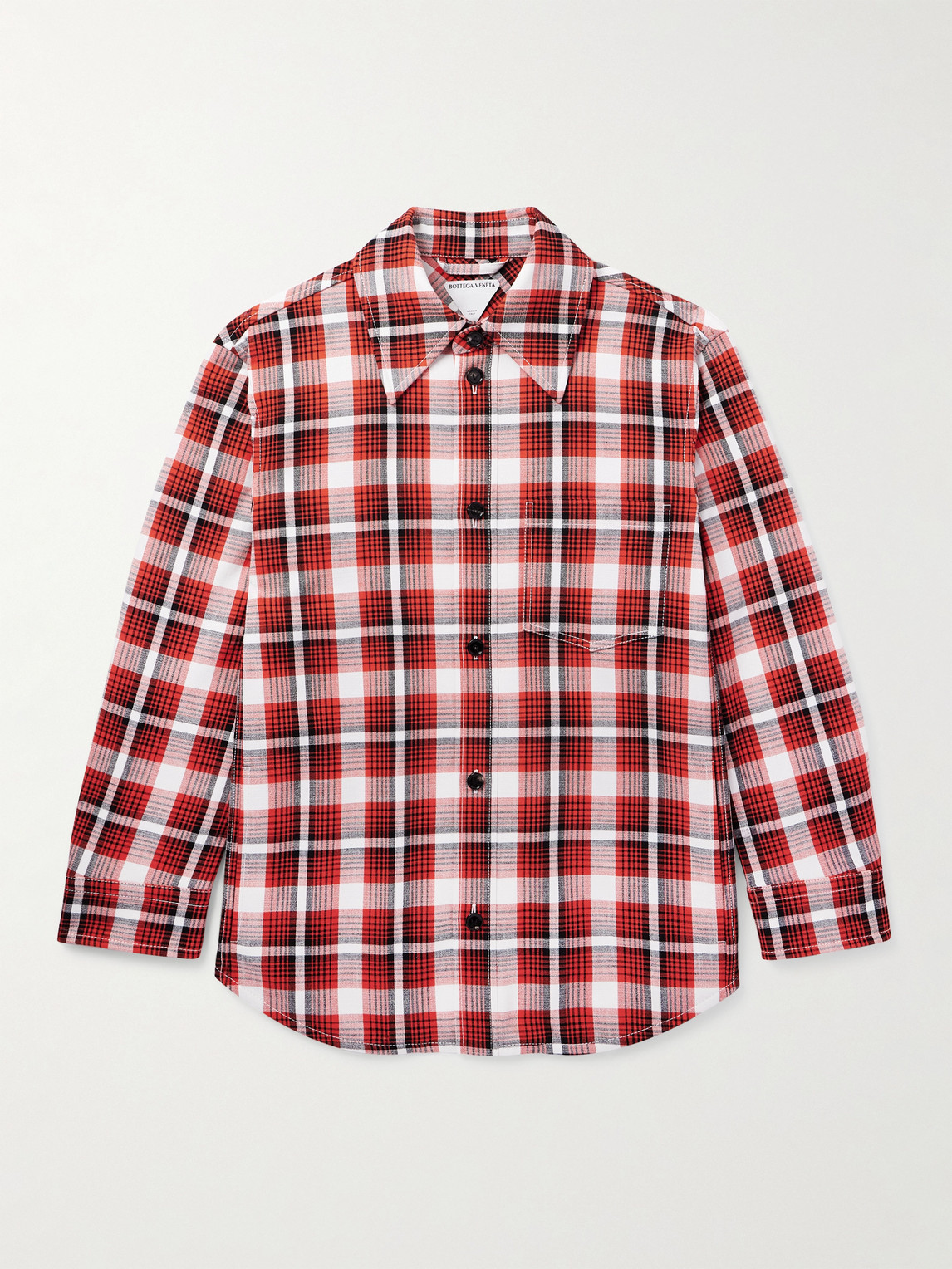 Bottega Veneta Checked Woven Overshirt - Men