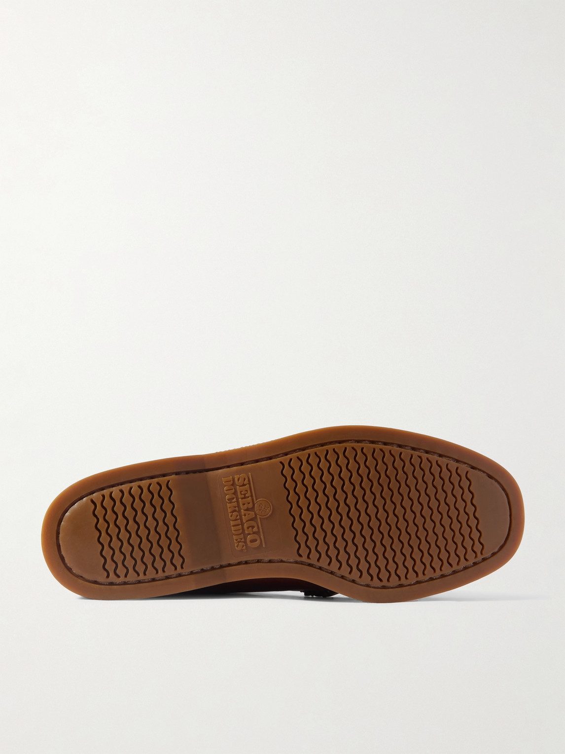 Sebago Dolphin Waxed-leather Penny Loafers In Brown