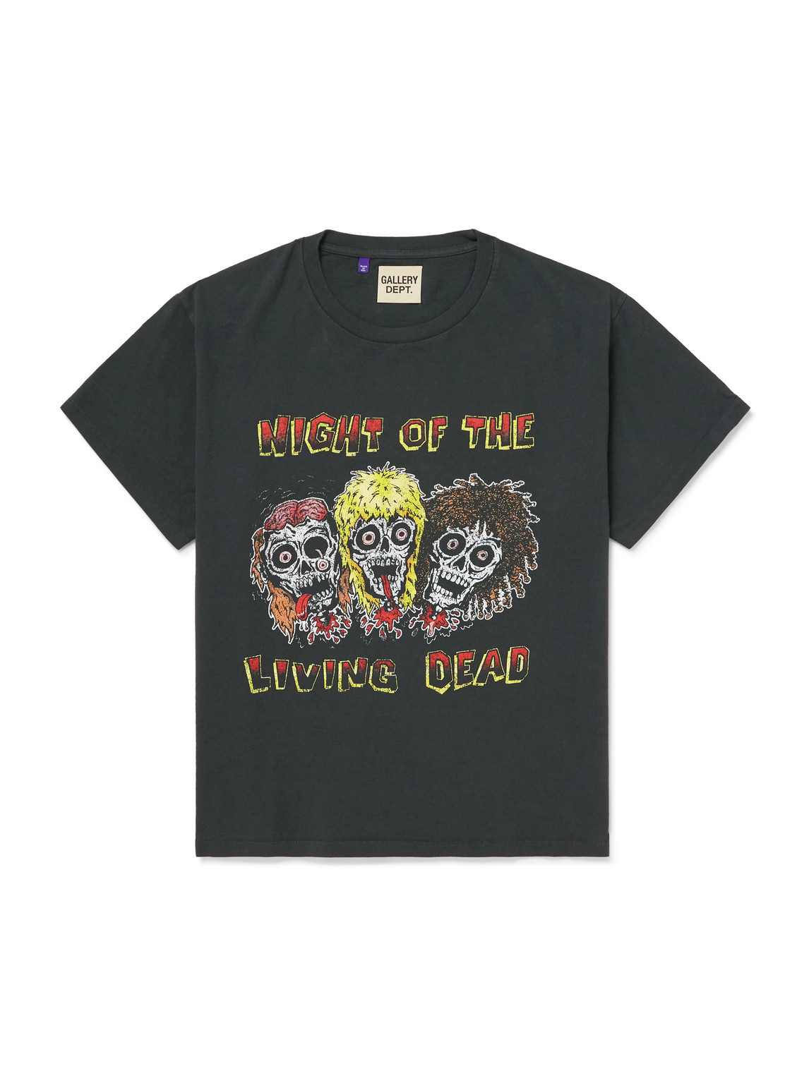 Gallery Dept. Night Of The Living Dead Glittered Printed Cotton-jersey T-shirt