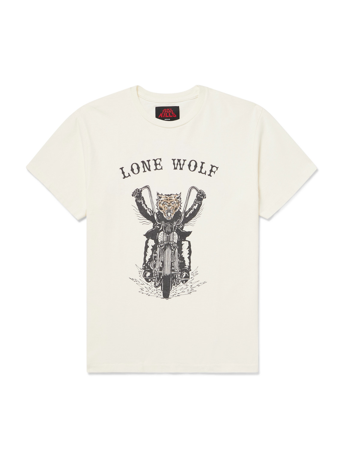 Lone Wolf Printed Cotton-Jersey T-Shirt