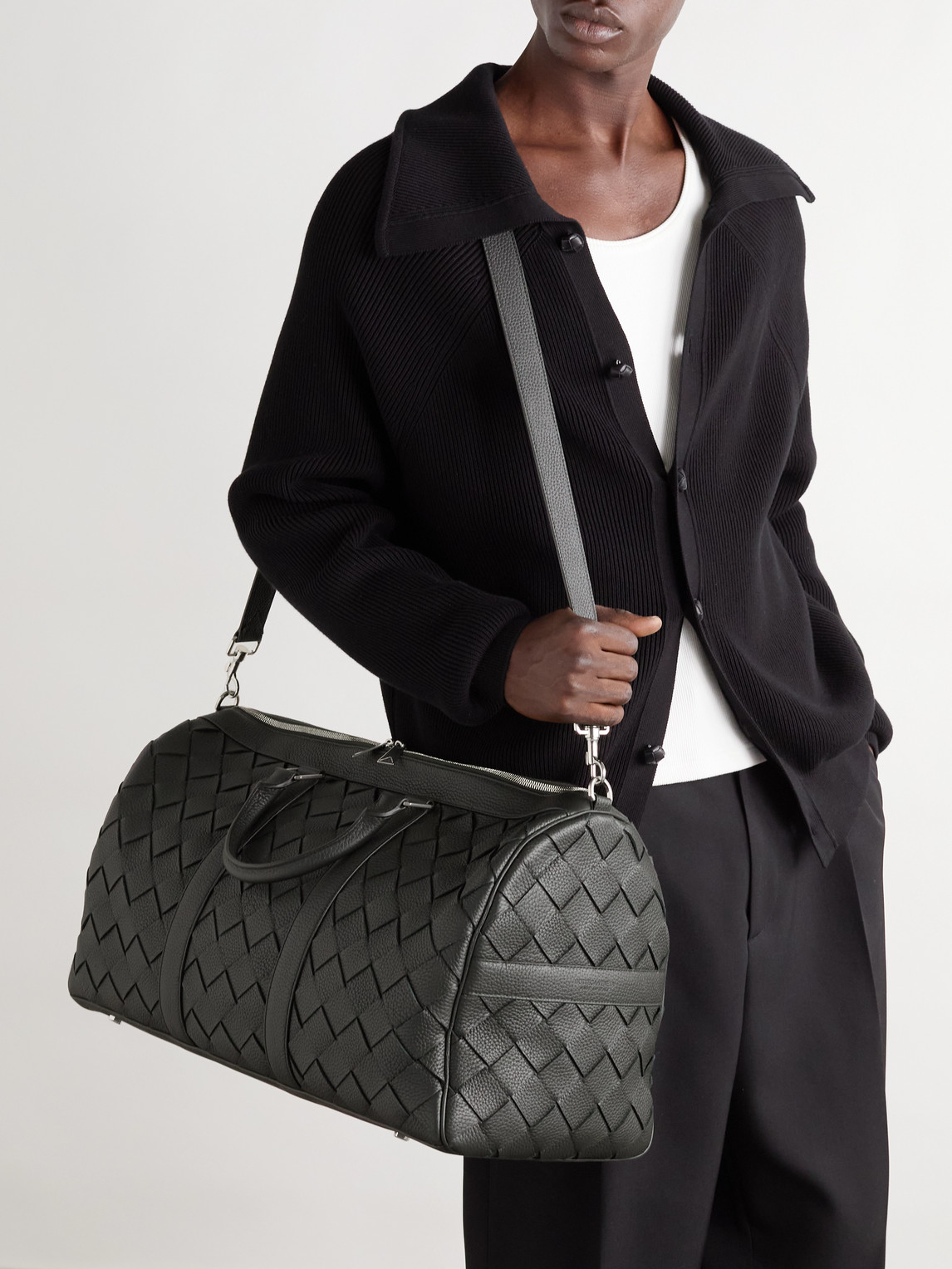 Intrecciato Full Grain Leather Duffle Bag — 2