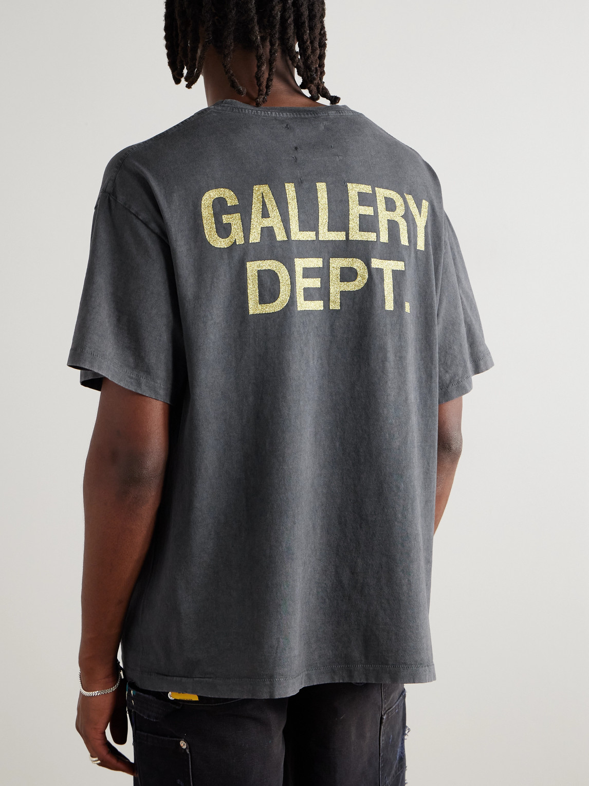 Gallery Dept. Atk Monster Tour Printed Cotton-jersey T-shirt In Gray