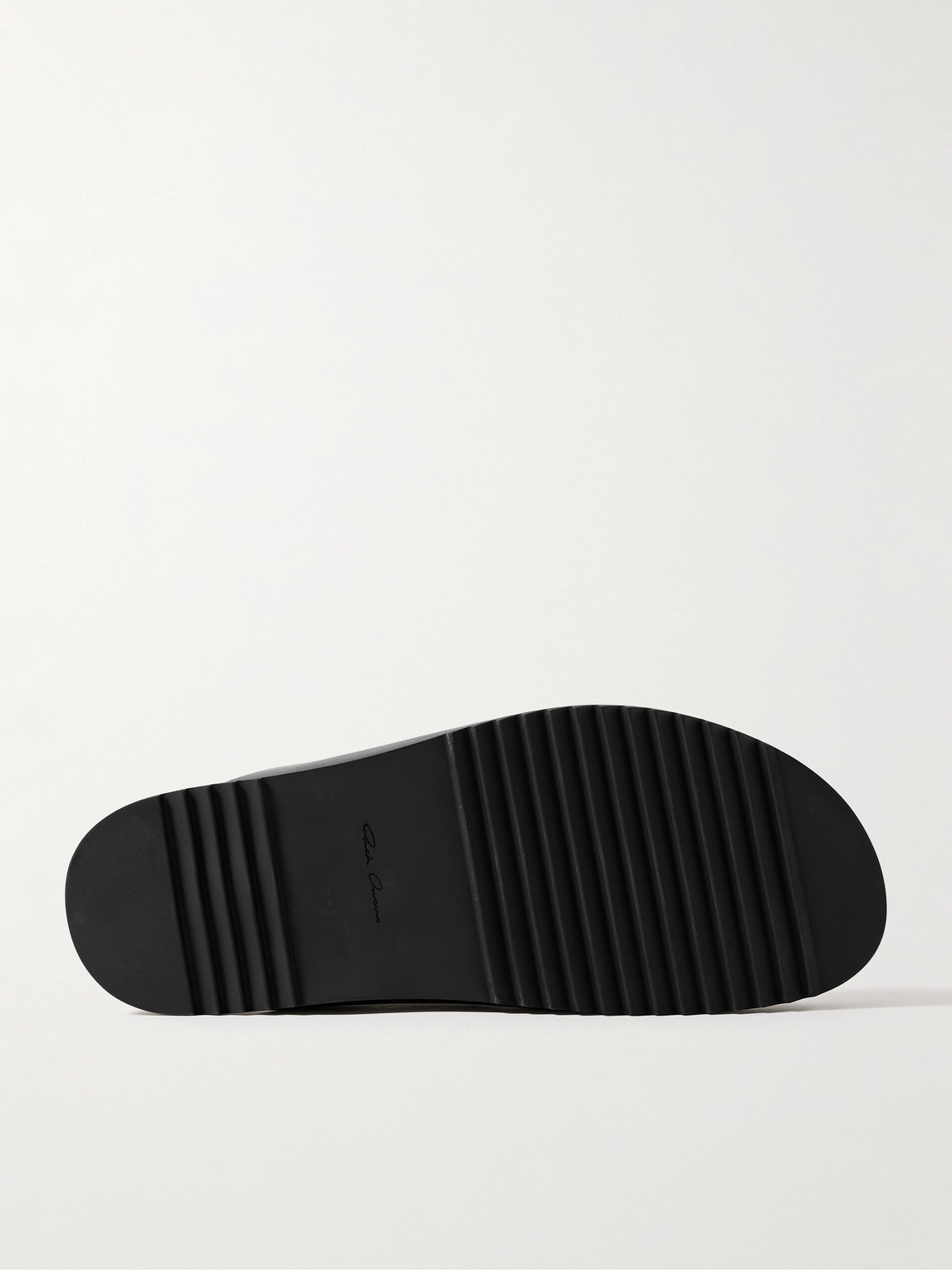 Rick Owens Granola Leather Mules In Black