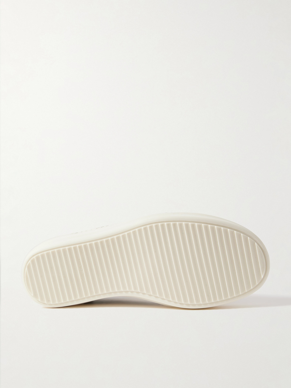 Rick Owens Vintage Leather-trimmed Brushed-wool Sneakers In Green