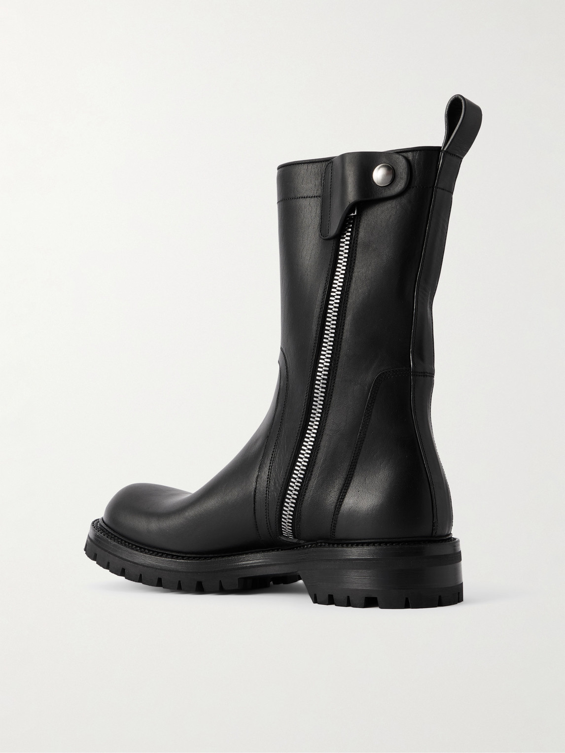 Rick Owens Black Concordians Army Creeper Boots In Black
