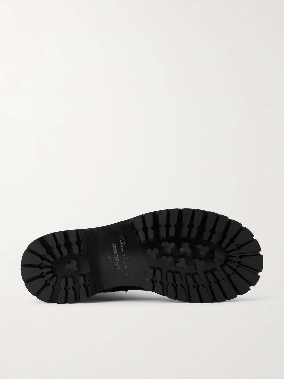 Rick Owens Black Concordians Army Creeper Boots In Black