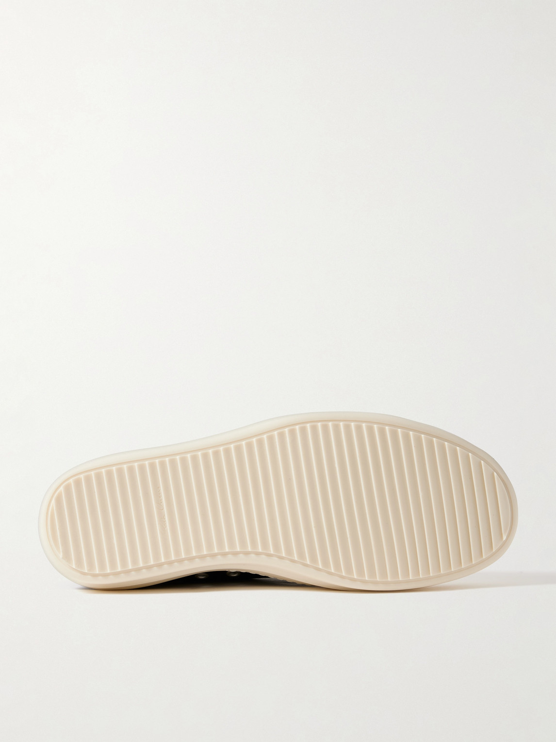 Rick Owens Men Low Sneaks In Grain Calf Leather In Black