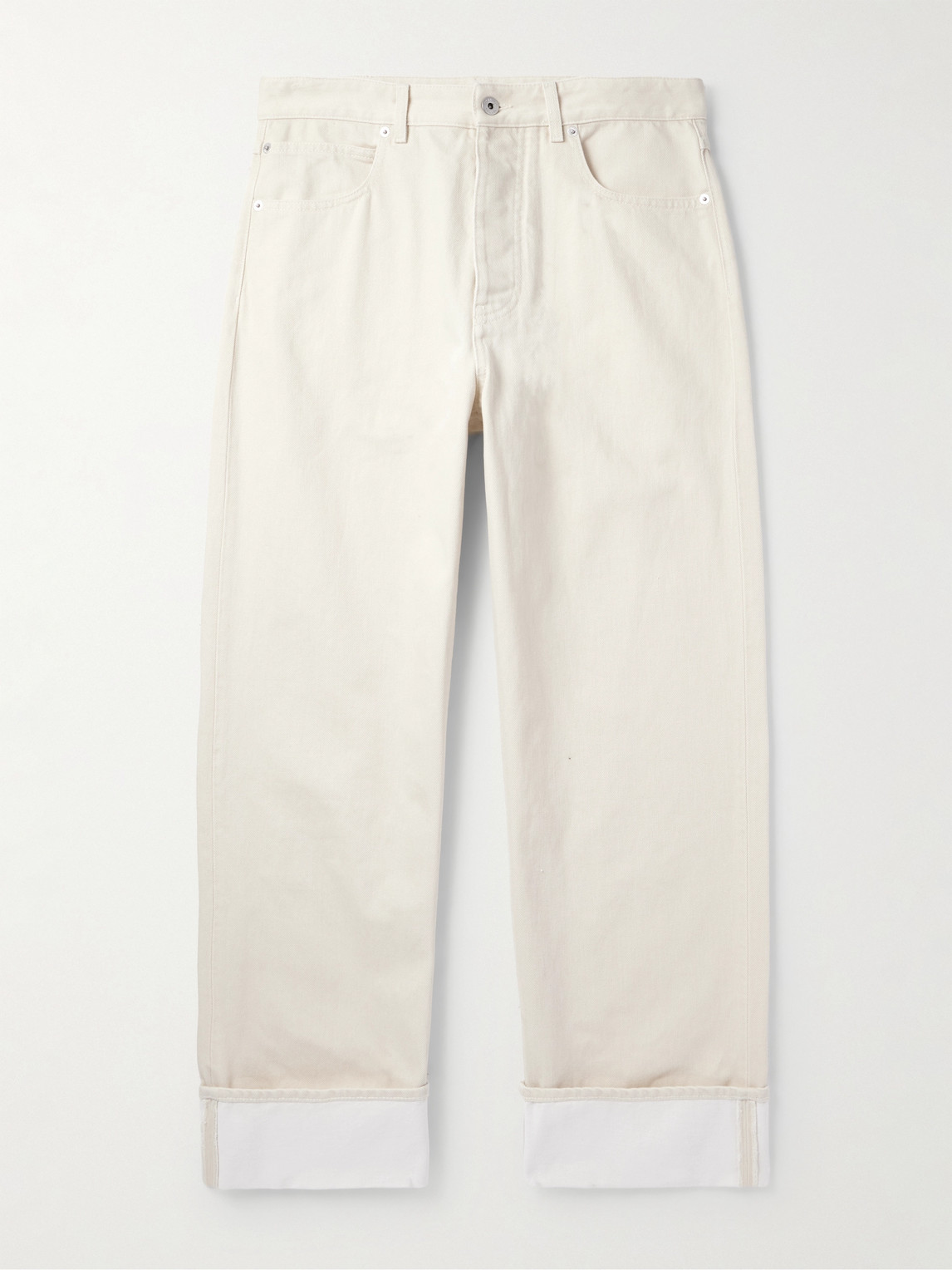 Bottega Veneta Wide-Leg Embellished Stone-Washed Jeans - Men