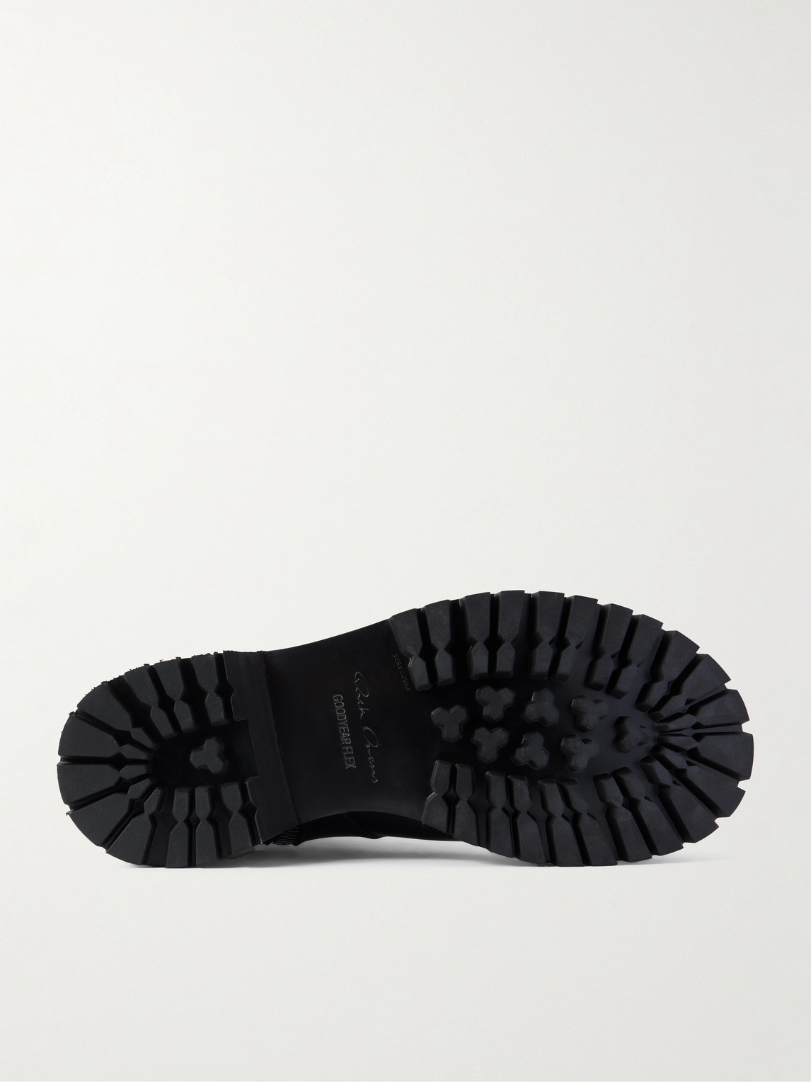 Rick Owens Leather Boots In Black