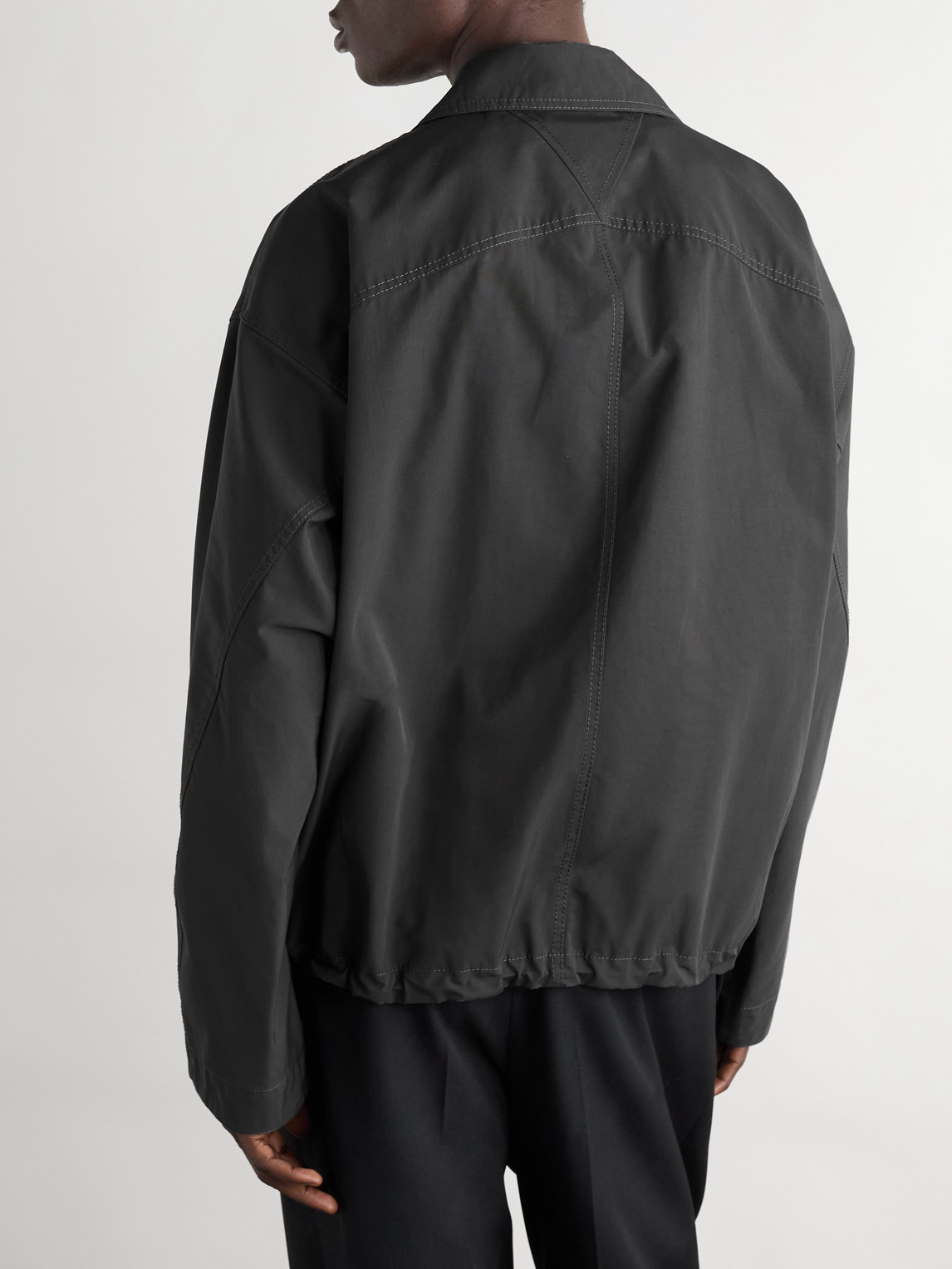 Cotton-Faille Blouson Jacket