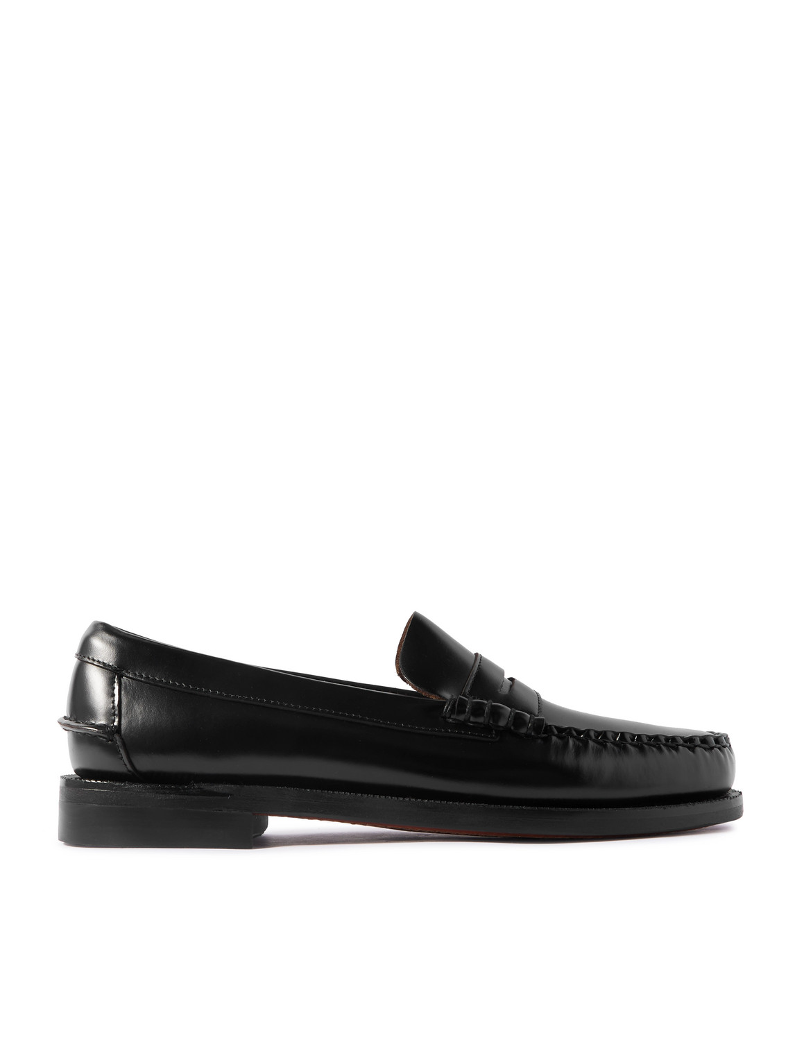 Sebago Classic Dan Leather Penny Loafers In Black