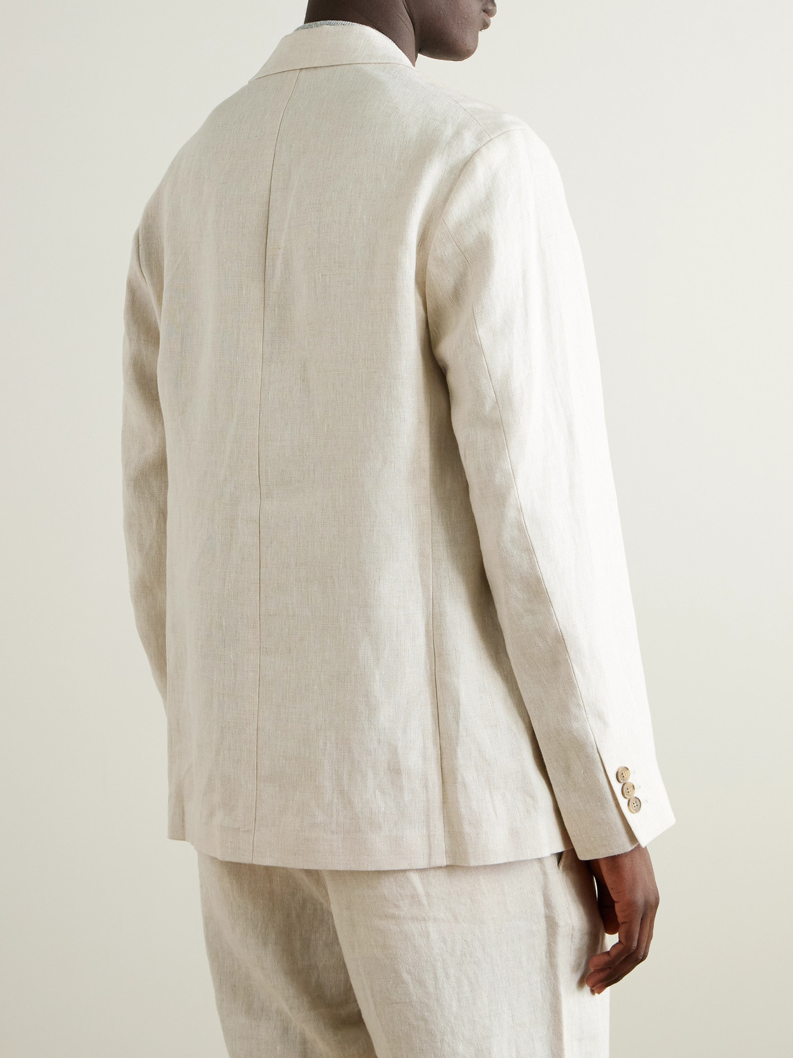  Nn07 - Timo 1454 Linen Suit Jacket - Men - Neutrals - Xxl 