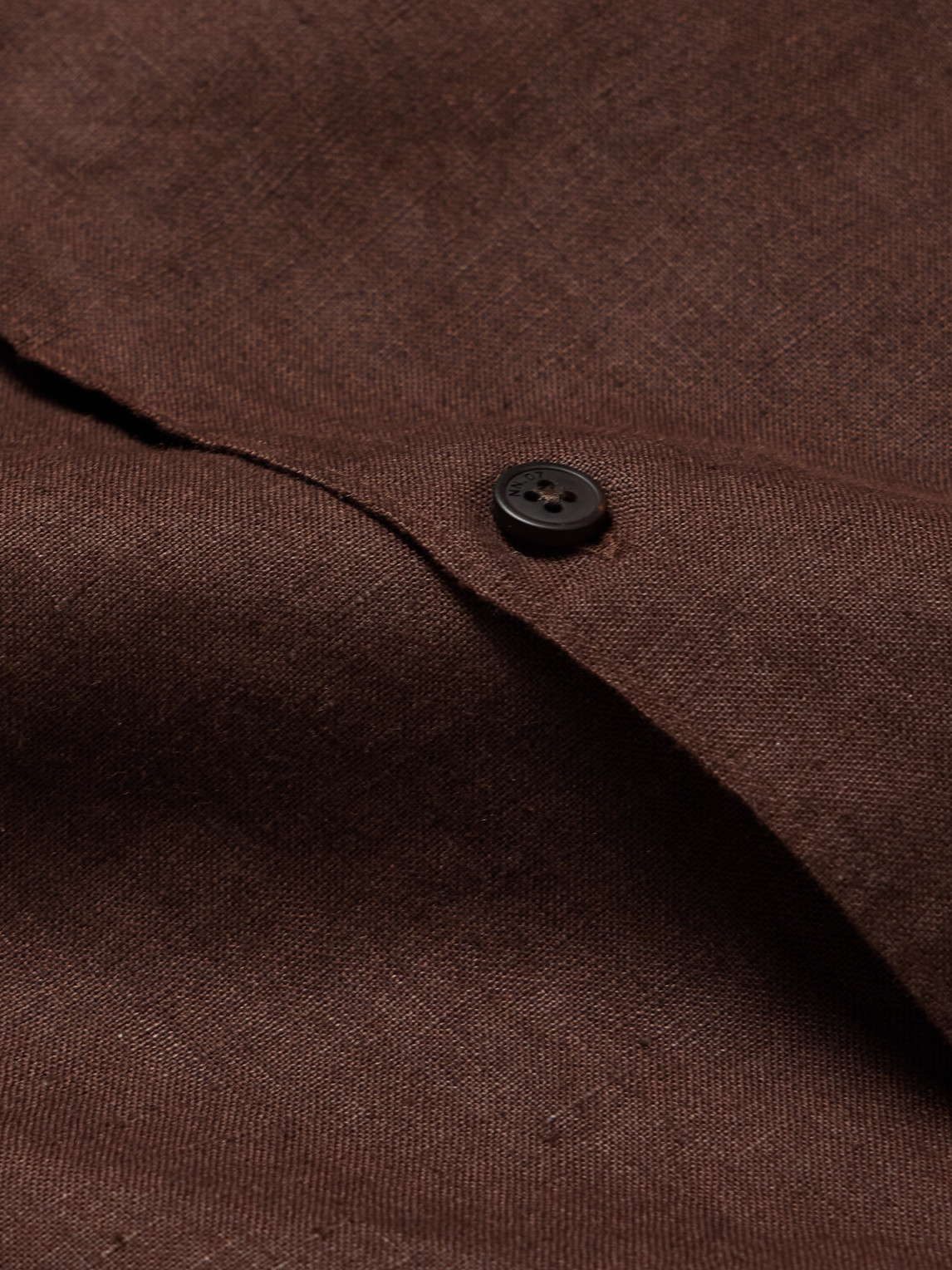 Nn07 Julio 5708 Camp-collar Linen Shirt In Burgundy
