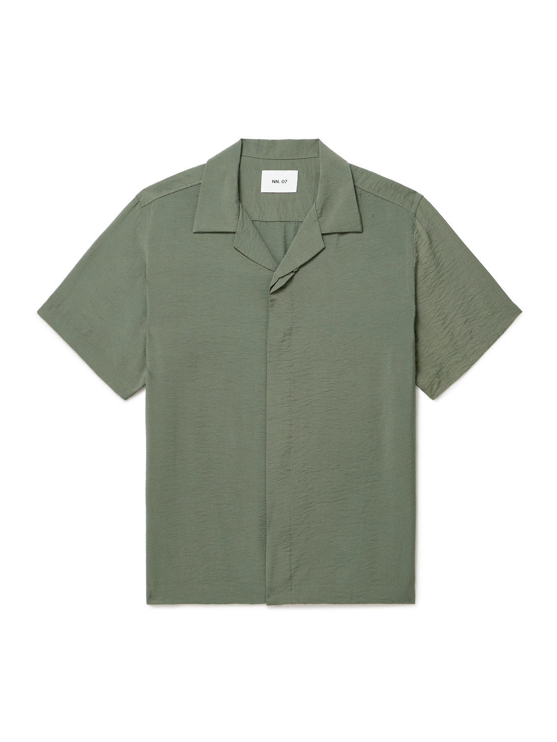 Hank 5971 Camp-Collar Modal-Blend Seersucker Shirt