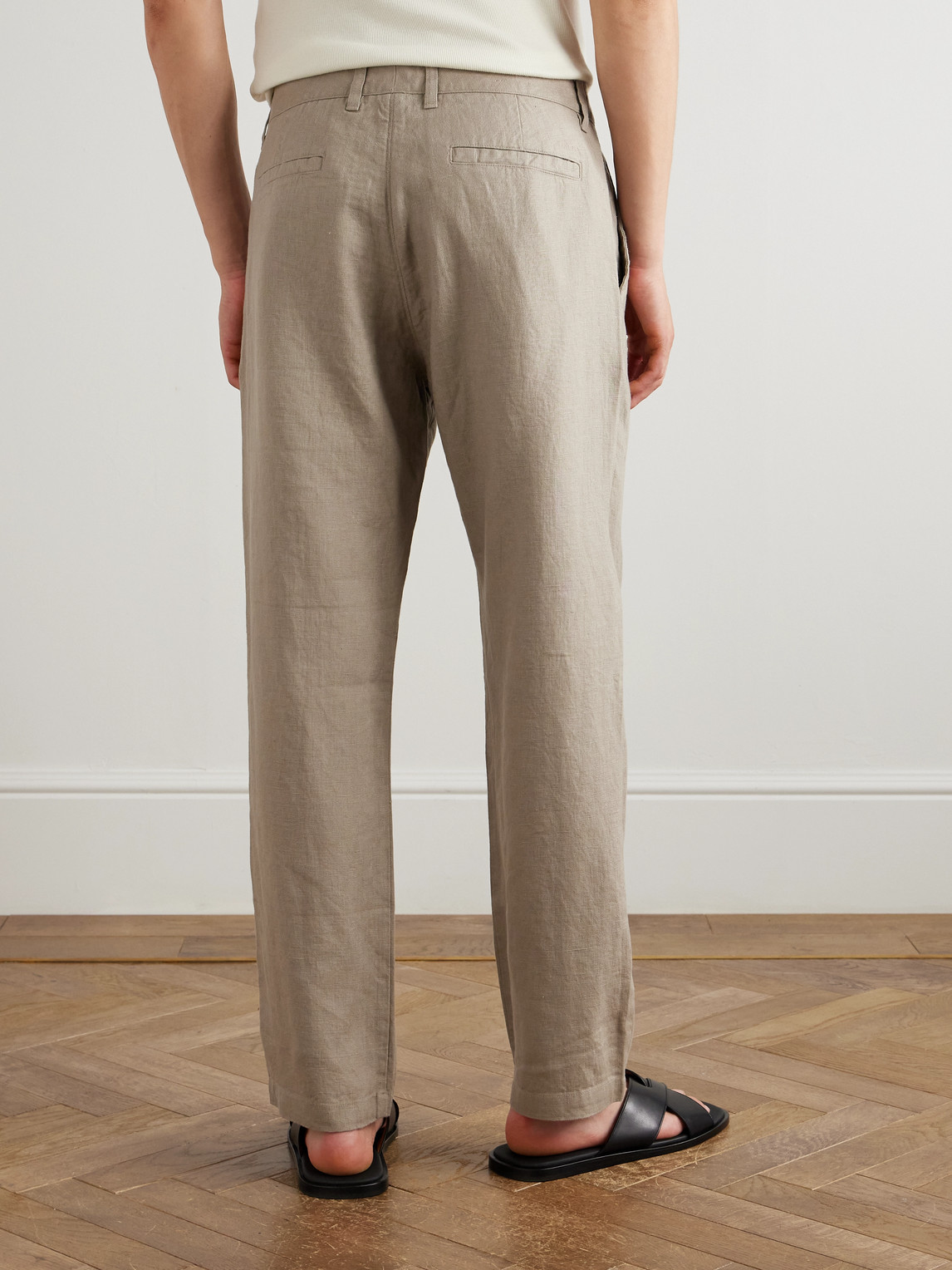  Nn07 - Aden 1454 Straight-leg Linen Suit Trousers - Men - Neutrals - 28w 32l 