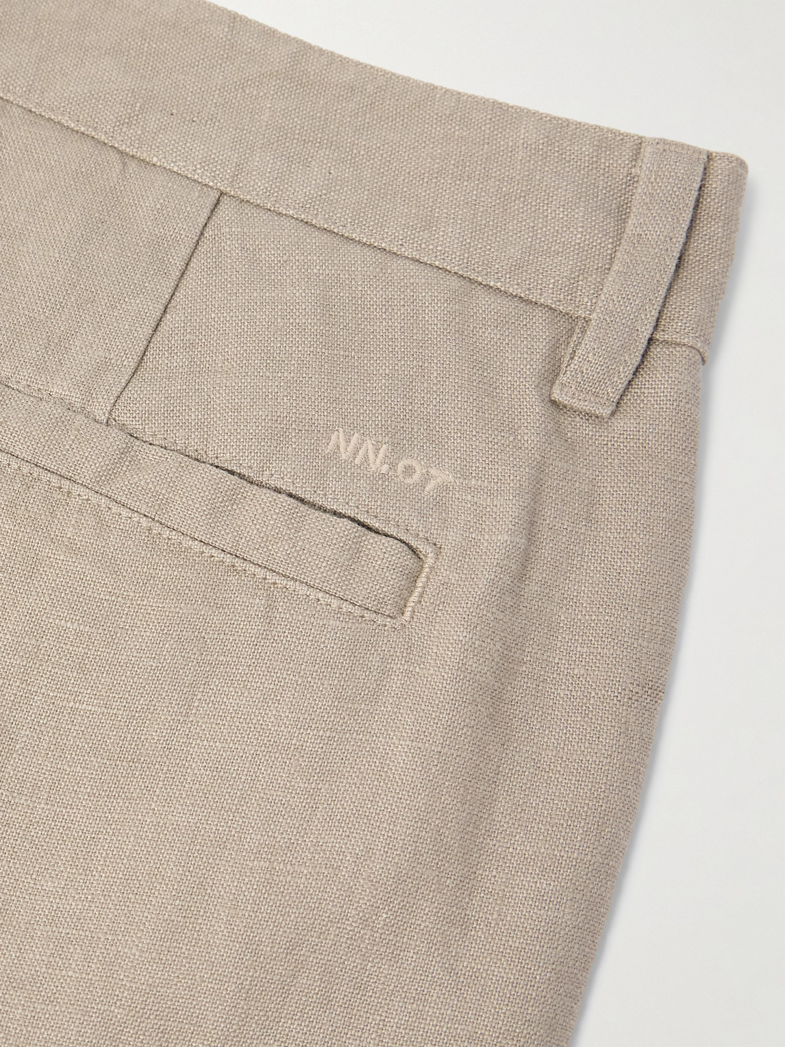Aden 1454 Straight-Leg Woven Linen Trousers
