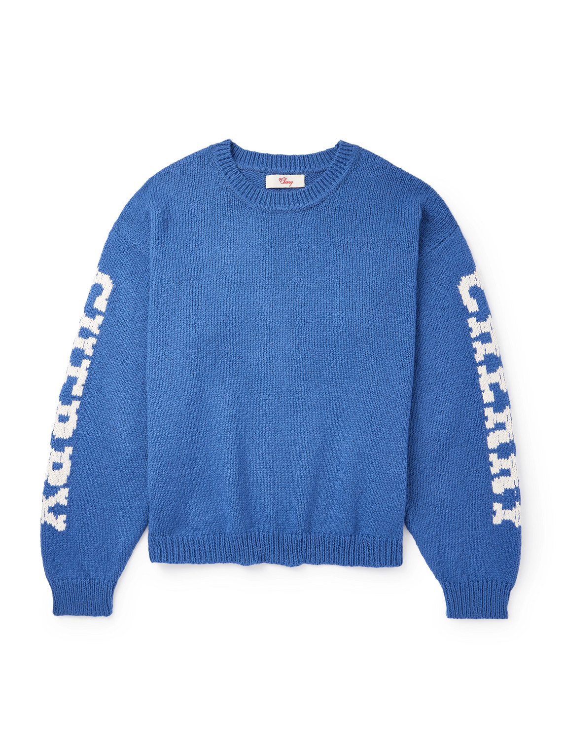Logo-Intarsia Cotton Sweater