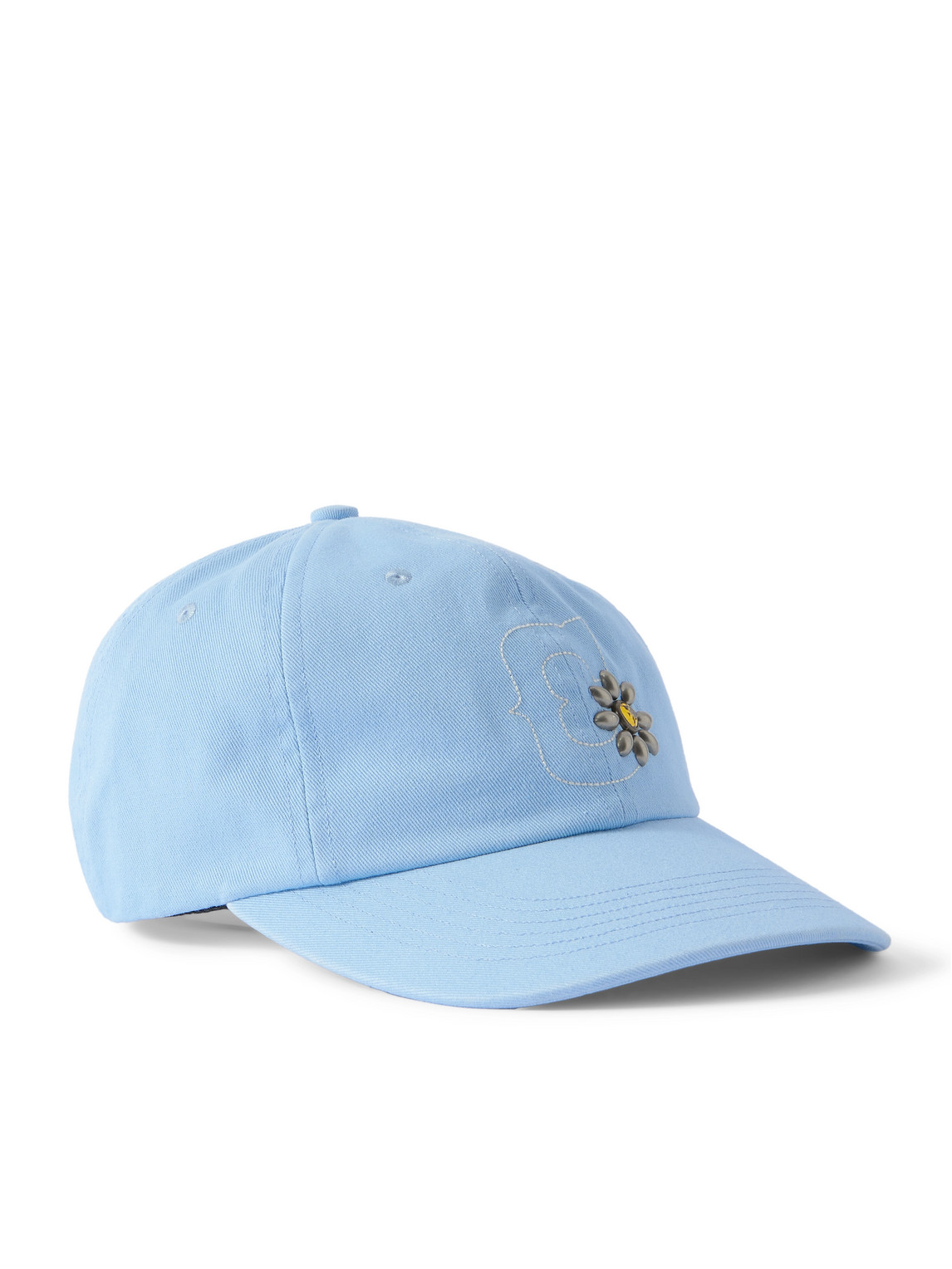 Cherry Los Angeles Logo-embroidered Embellished Cotton-twill Baseball Cap