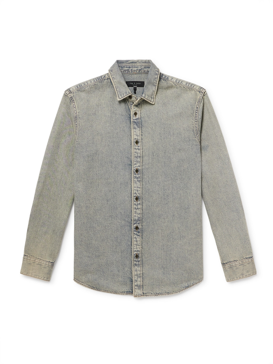 Rag & Bone Finch Denim Shirt In Green