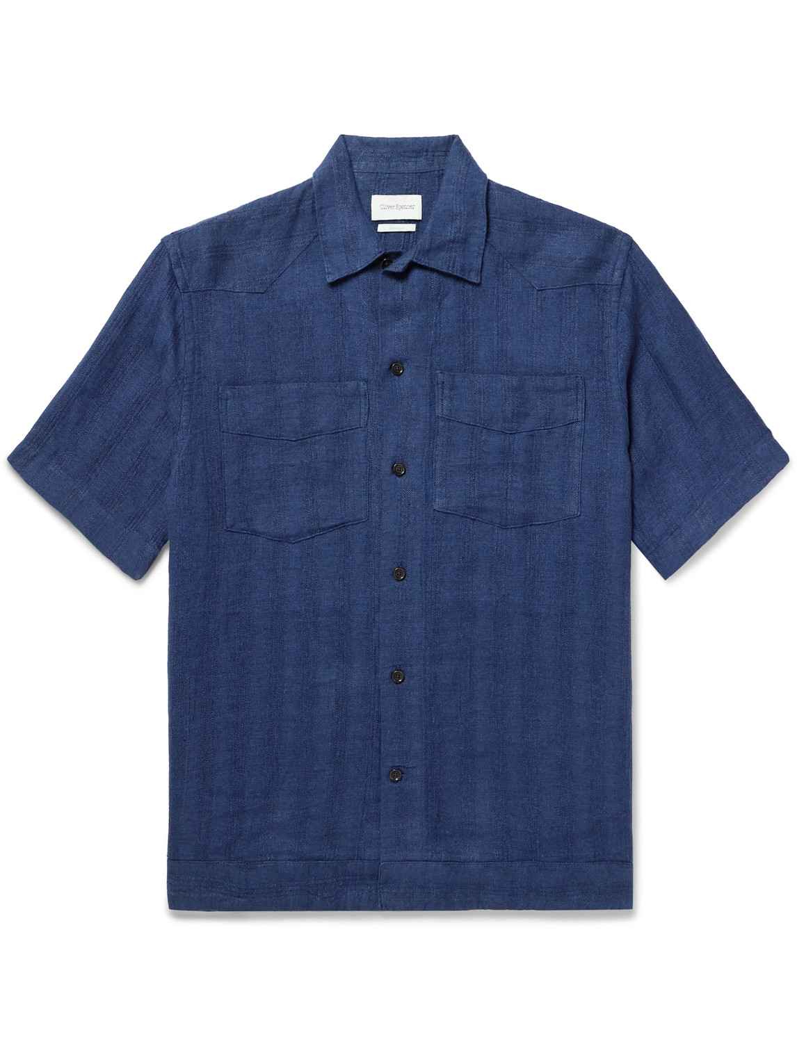 Oliver Spencer Santiago Striped Linen Shirt