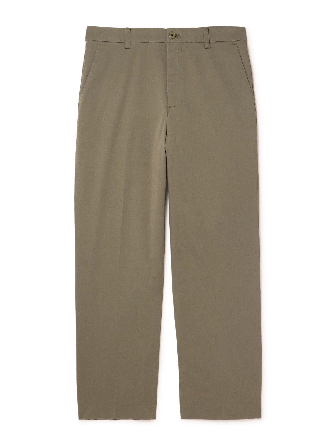 Nn07 Paw 1804 Straight-leg Organic Cotton-blend Trousers