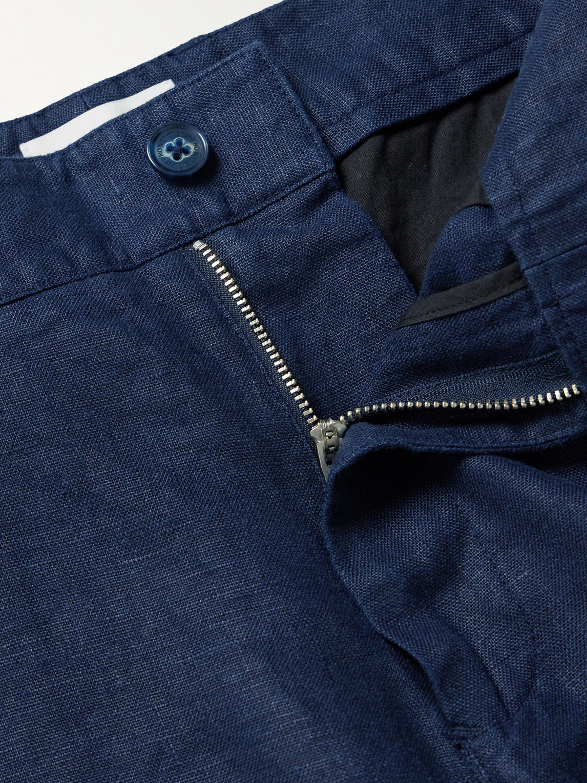 Aden 1454 Straight-Leg Woven Linen Trousers