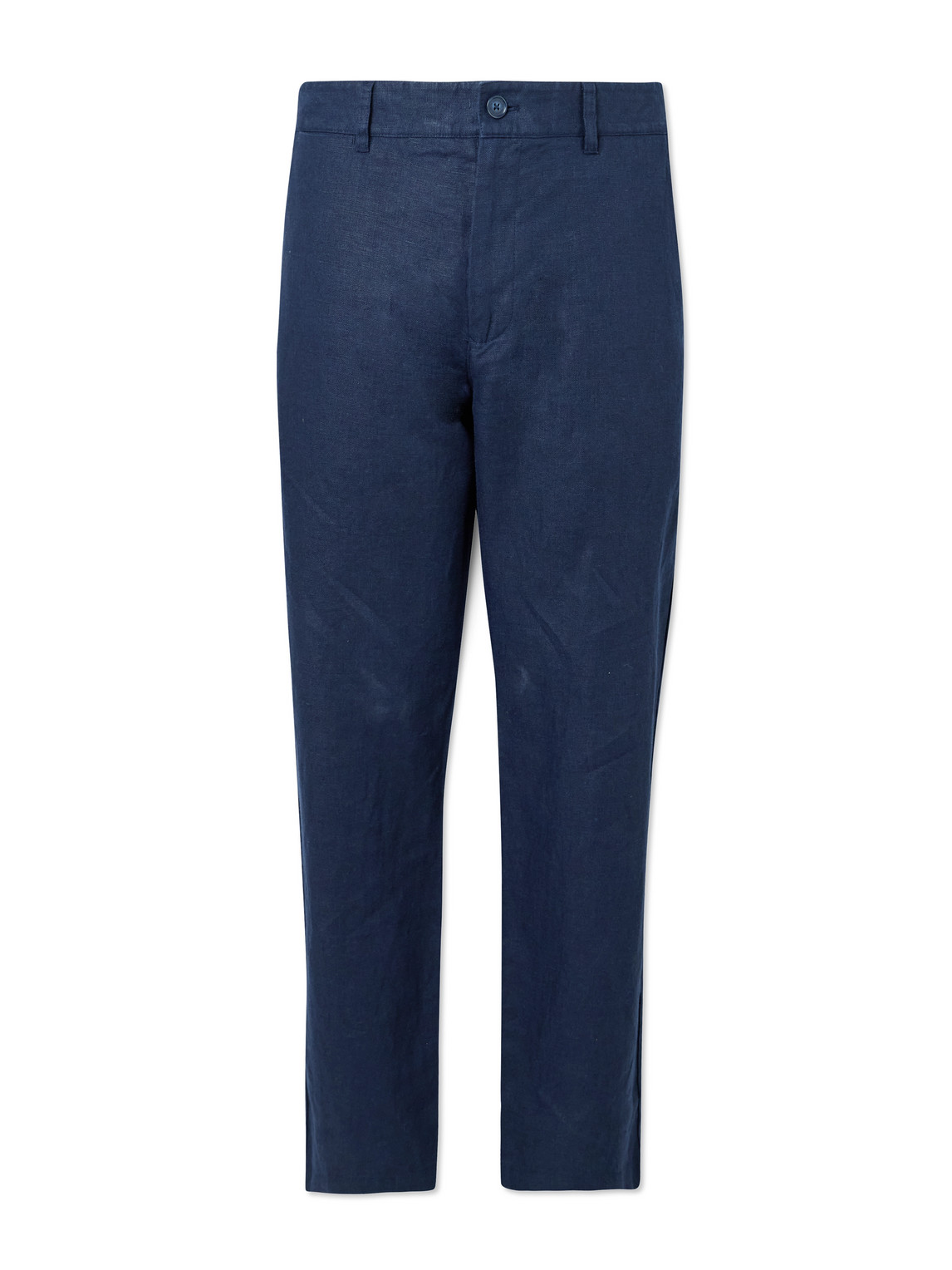 Nn07 Aden 1454 Straight-leg Linen Suit Trousers In Blue
