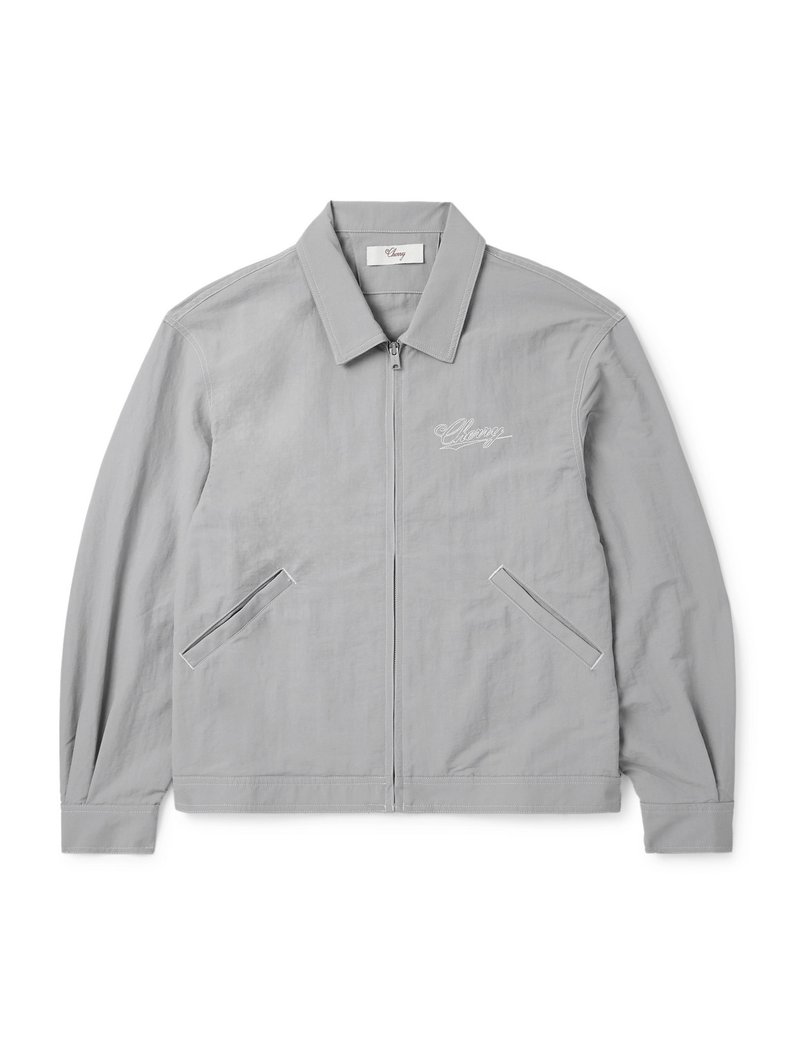 Logo-Embroidered Shell Jacket