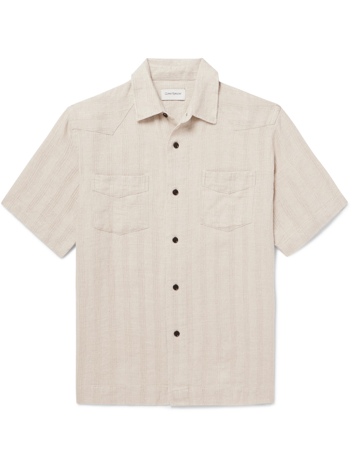 Oliver Spencer Santiago Striped Linen Shirt