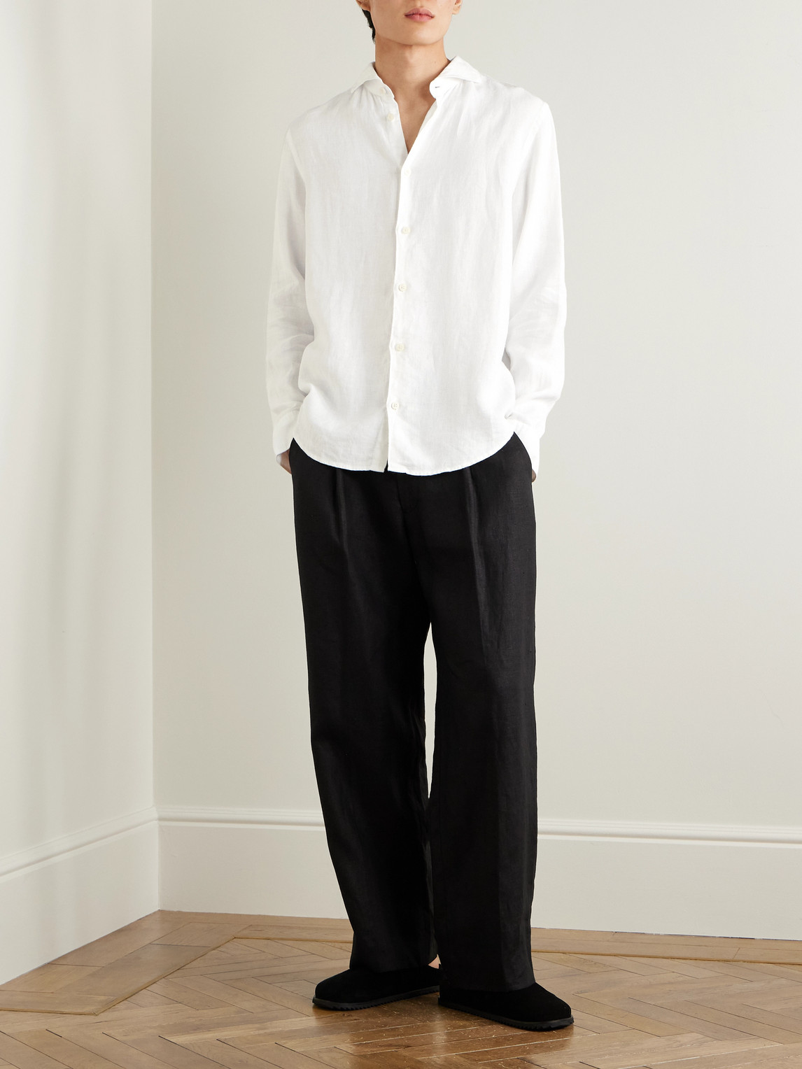Nn07 Enzo Regular Fit Linen Shirt
