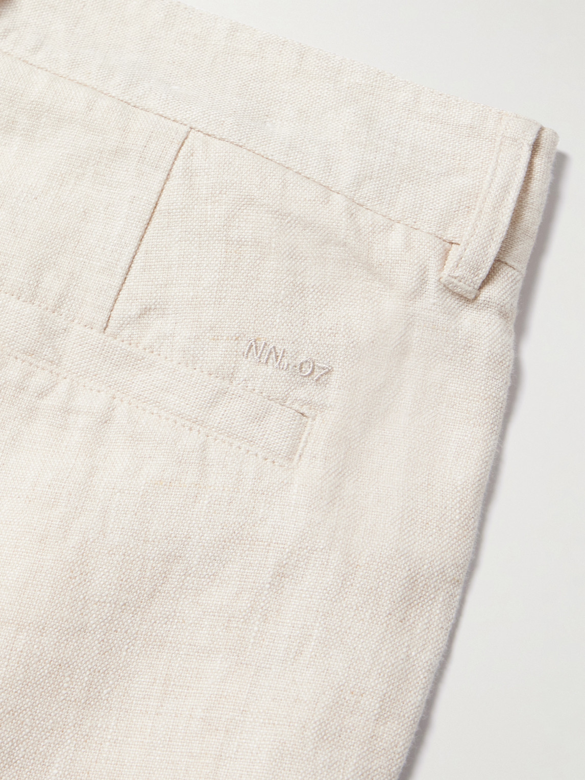 Aden 1454 Straight-Leg Woven Linen Trousers