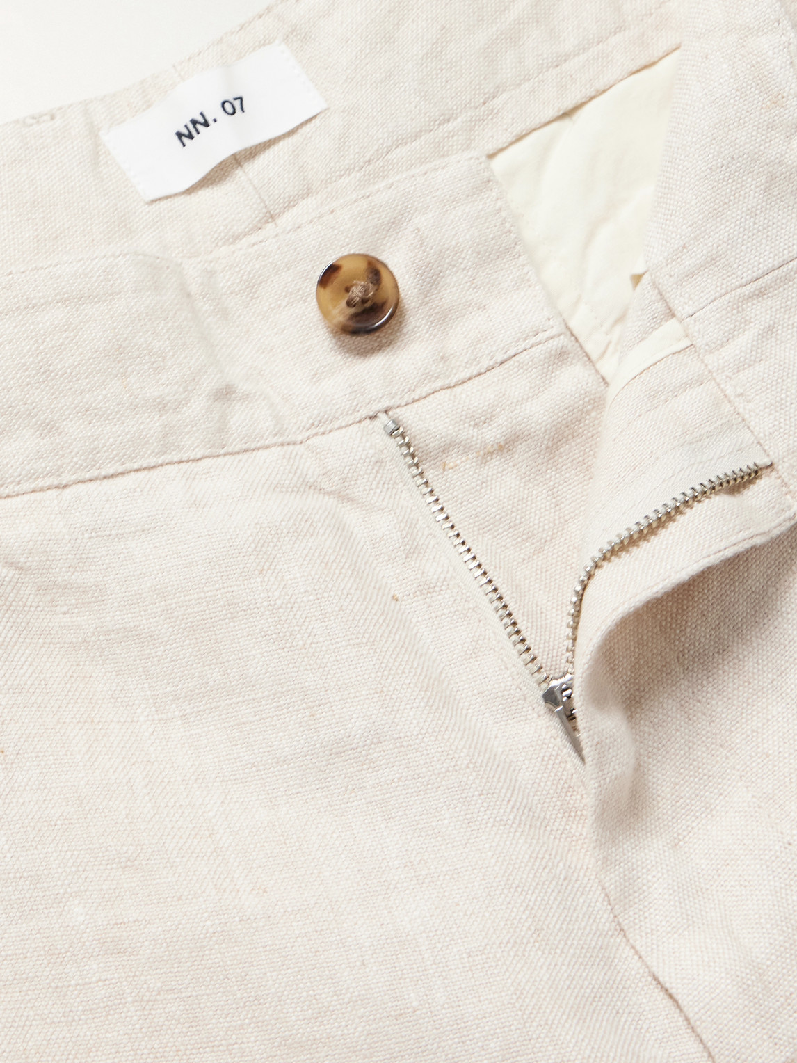 Aden 1454 Straight-Leg Woven Linen Trousers