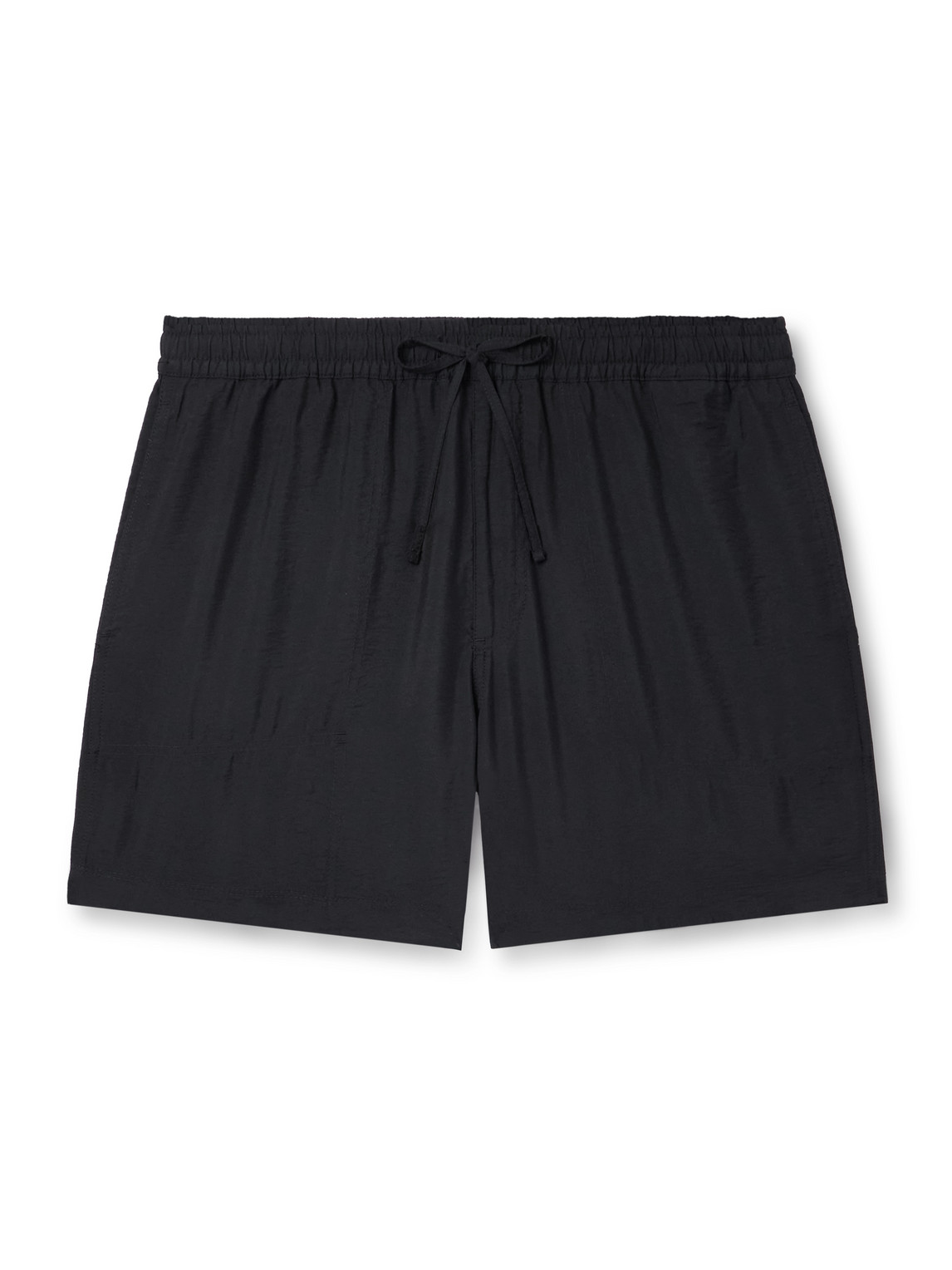 Ryder 5971 Straight-Leg Crinkled TENCEL™ Modal-Blend Drawstring Shorts