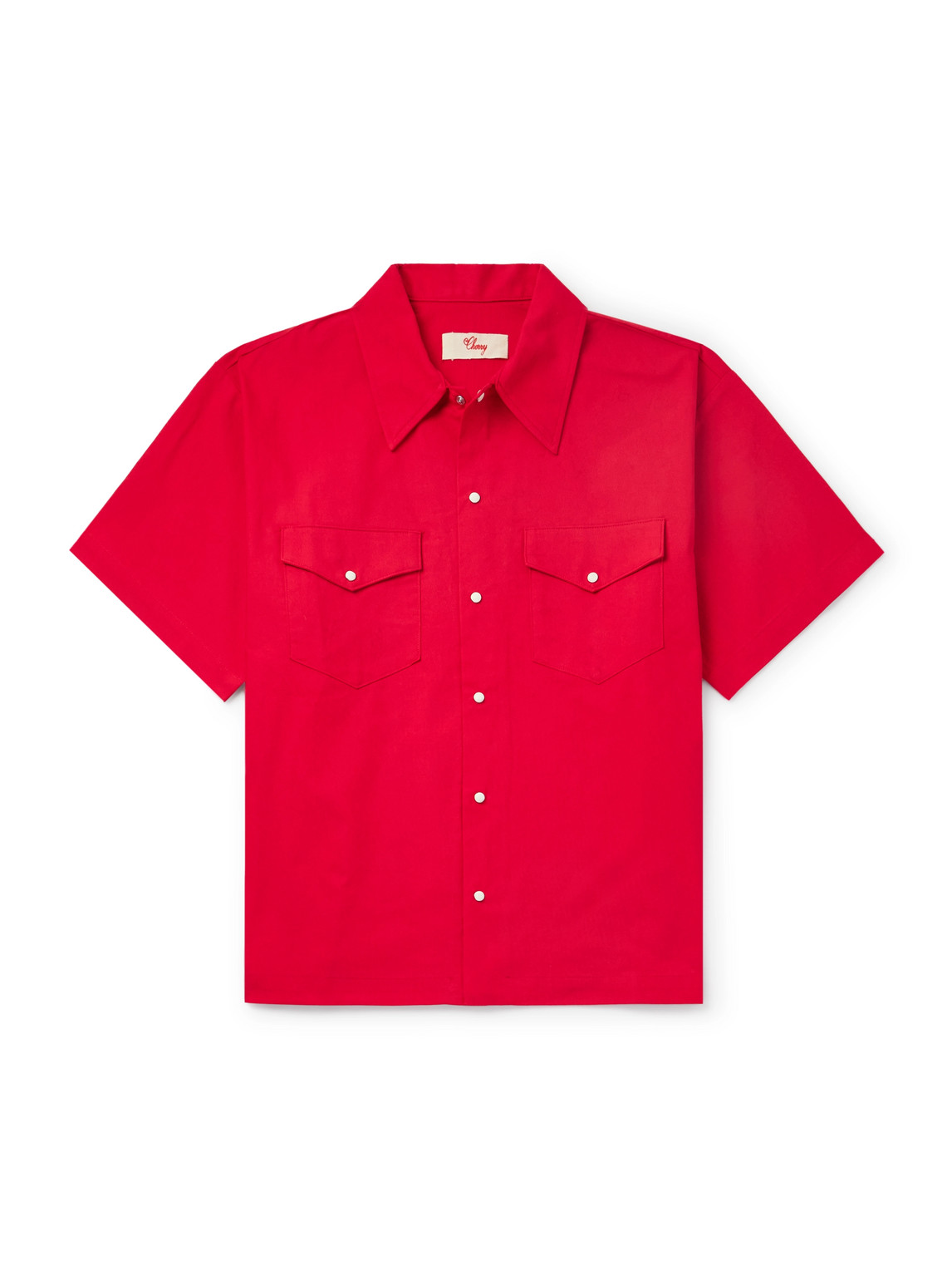 Embroidered Cotton-Twill Shirt