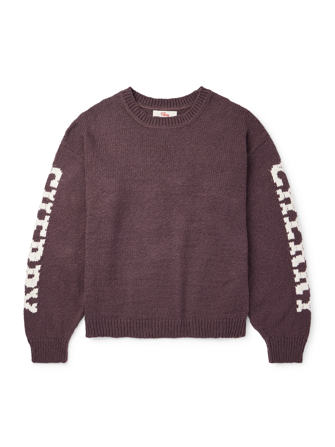 Logo-Intarsia Cotton Sweater