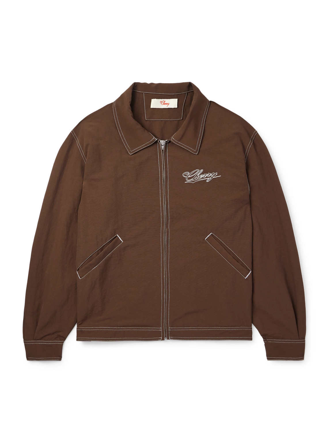 Logo-Embroidered Nylon Jacket