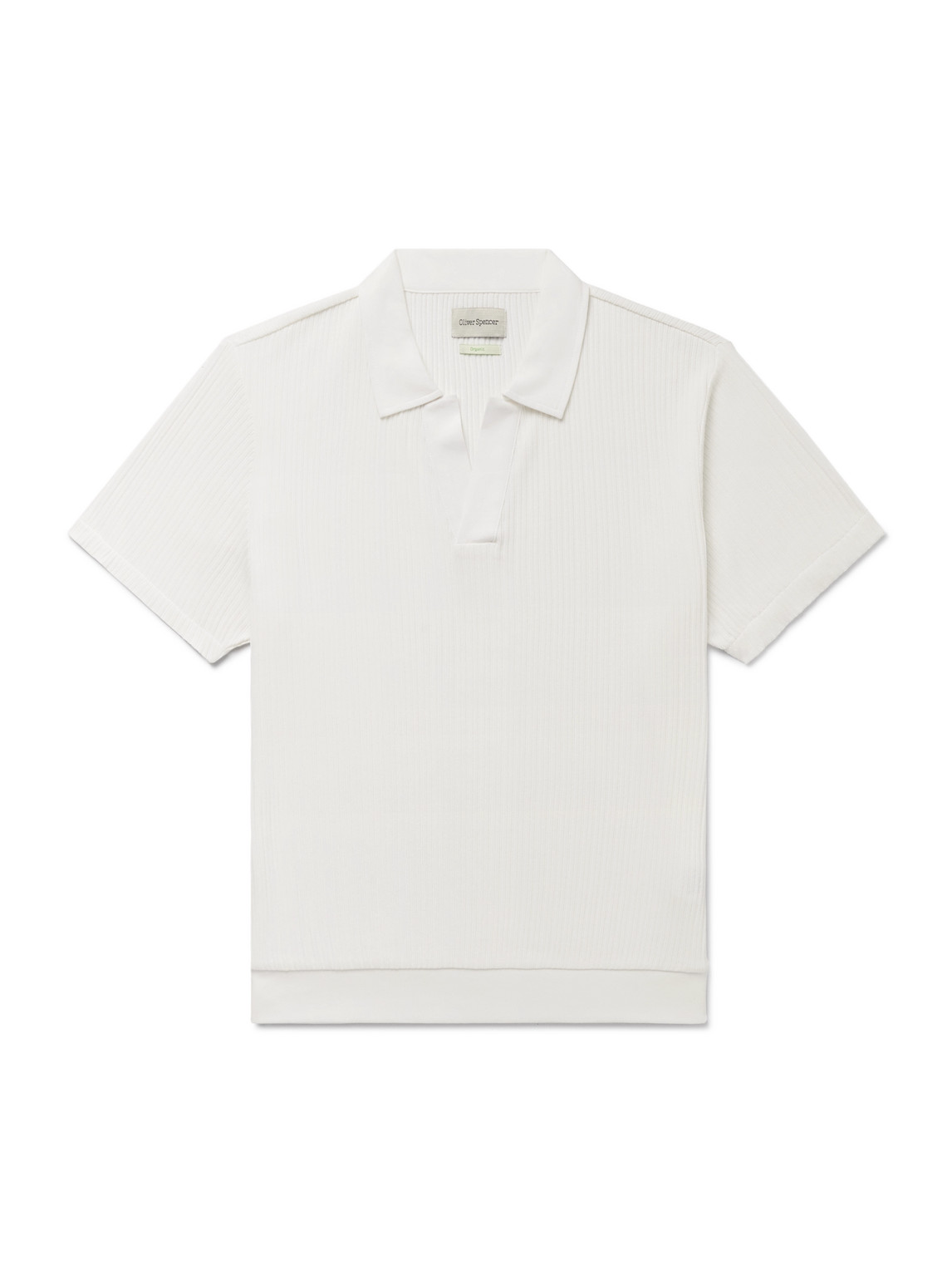 Oliver Spencer Westcott Ribbed Organic Cotton Polo Shirt