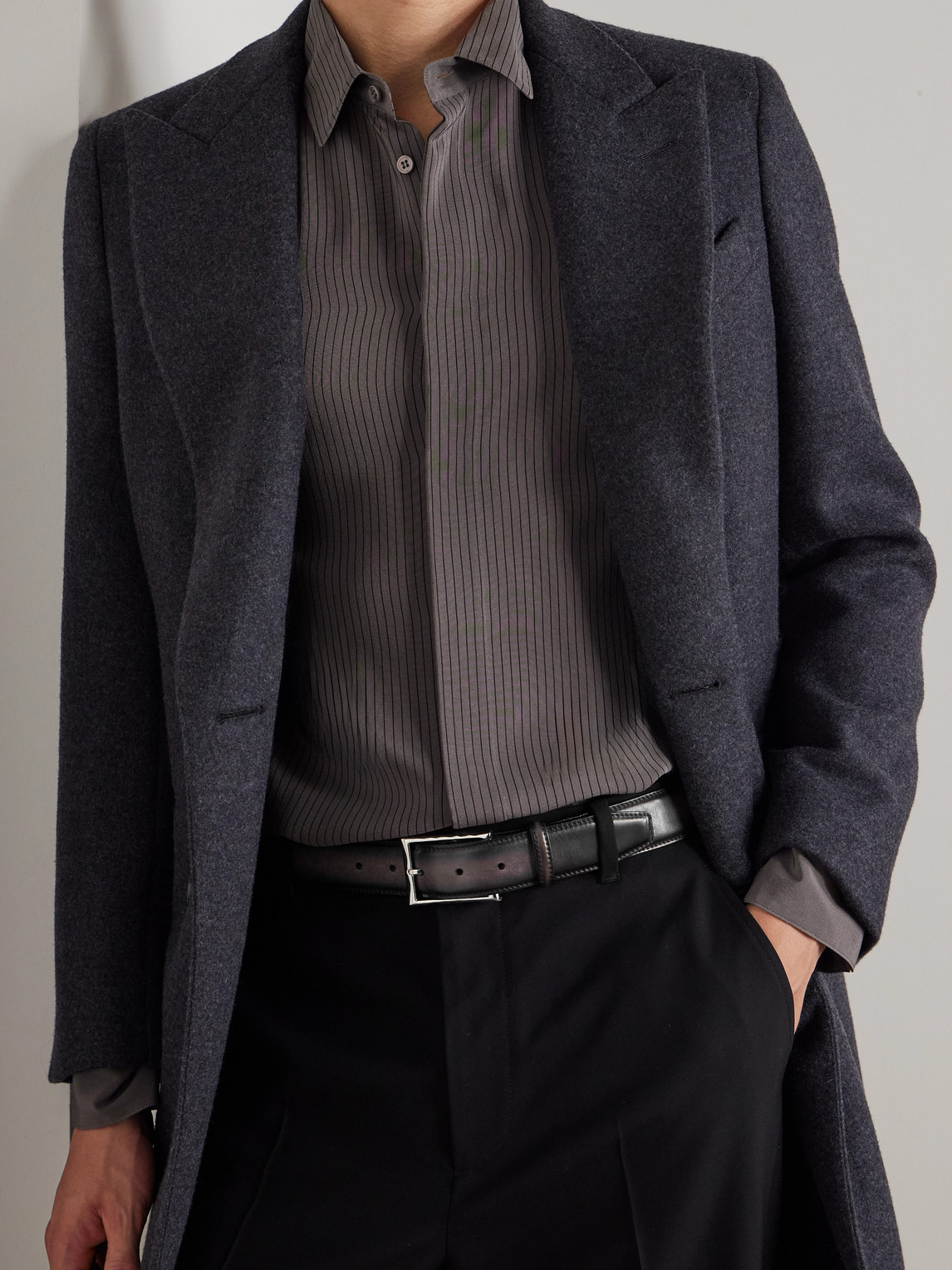 Berluti 3.5cm Venezia Leather Belt