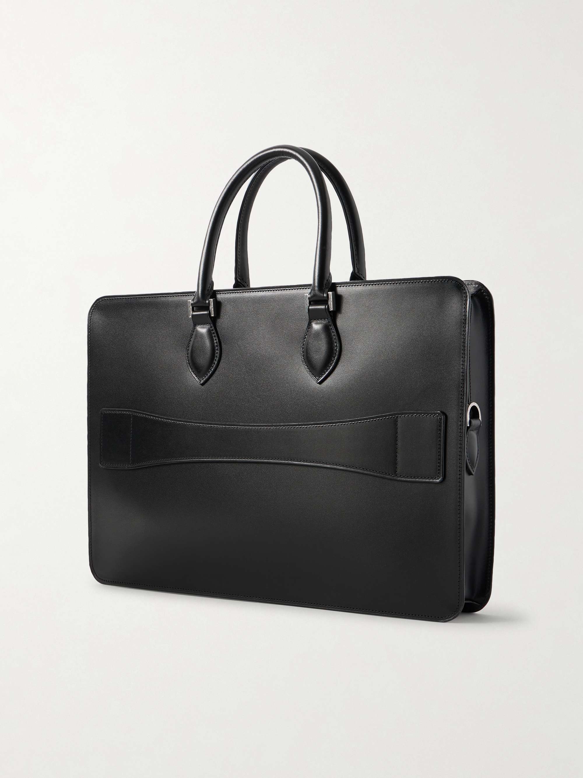 BERLUTI ブラックレザー パース BERLUTI 1 Jour Leather Briefcase for Men | MR PORTER