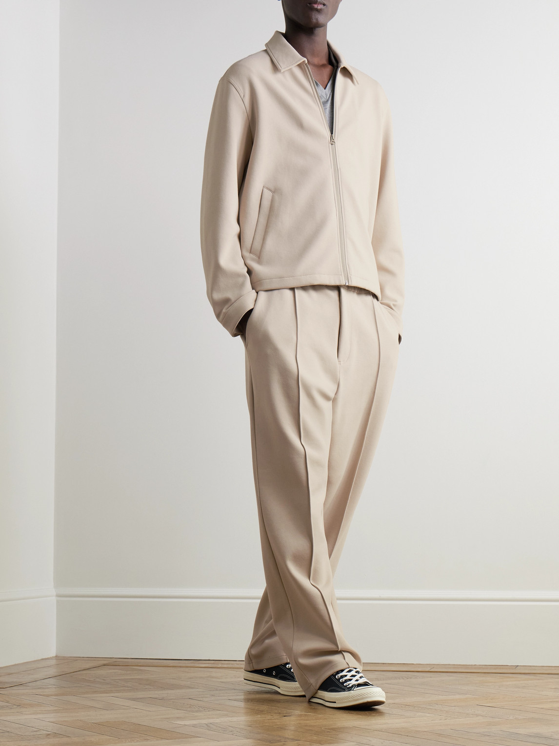 Rag & Bone Melrose Cotton-blend Ponte Track Jacket