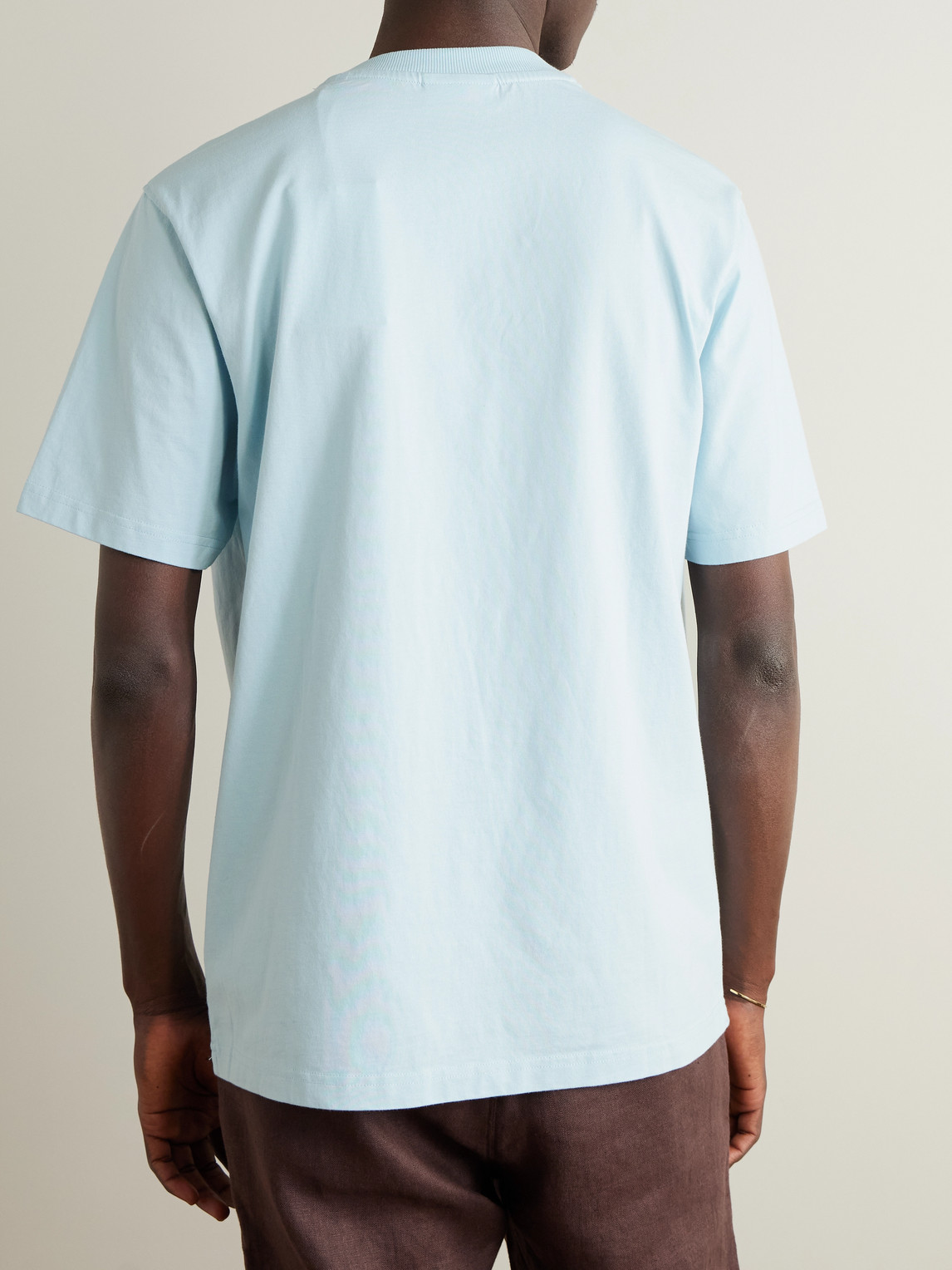 Nn07 Adam 3209 Logo-embroidered Pima Cotton-jersey T-shirt