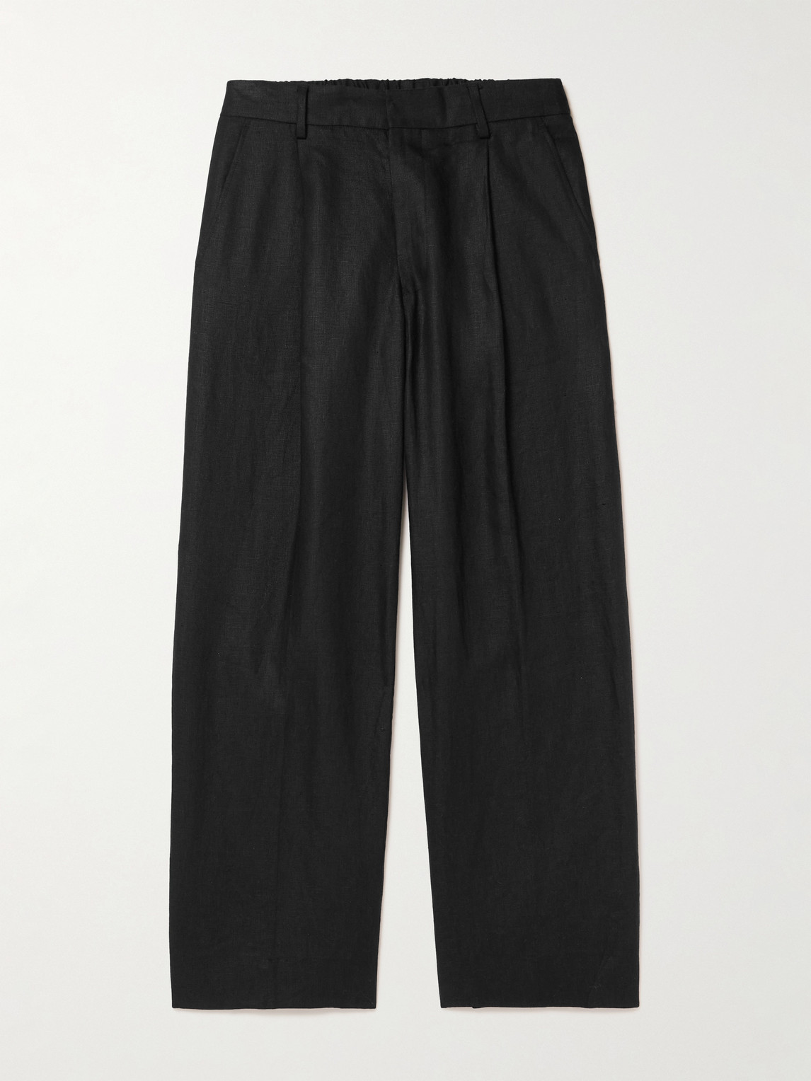 NN07 Kay 1454 Straight-Leg Pleated Linen Trousers 34W 34L