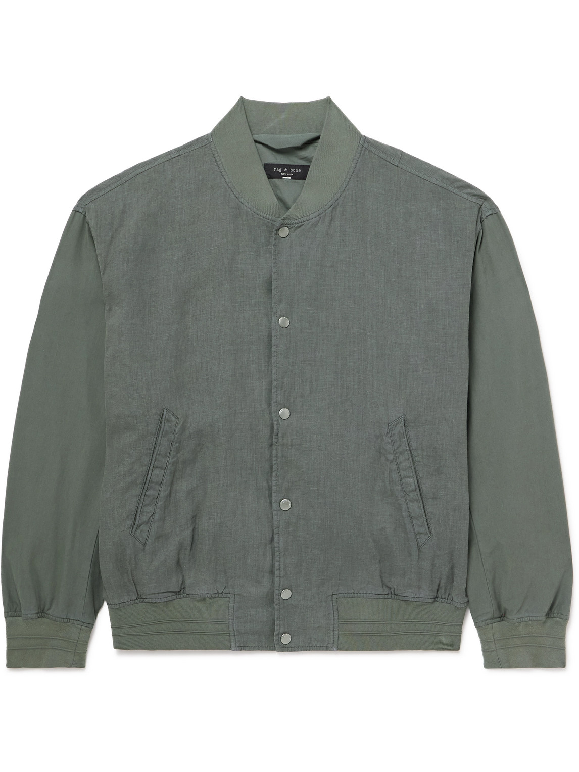 Rag & Bone Leo Linen Bomber Jacket