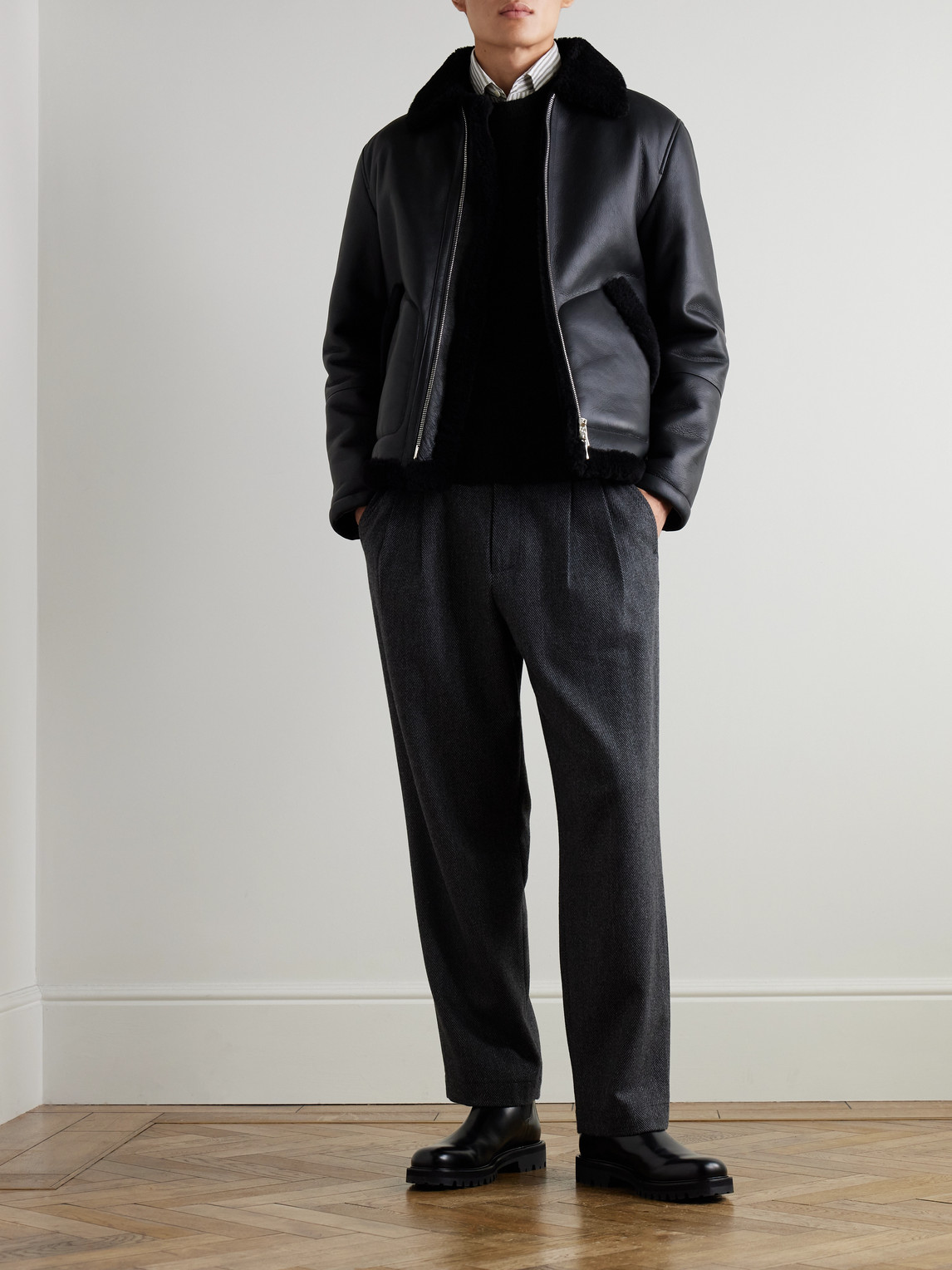 John Smedley Norfolk Recycled-cashmere And Merino Wool-blend Sweater In Black