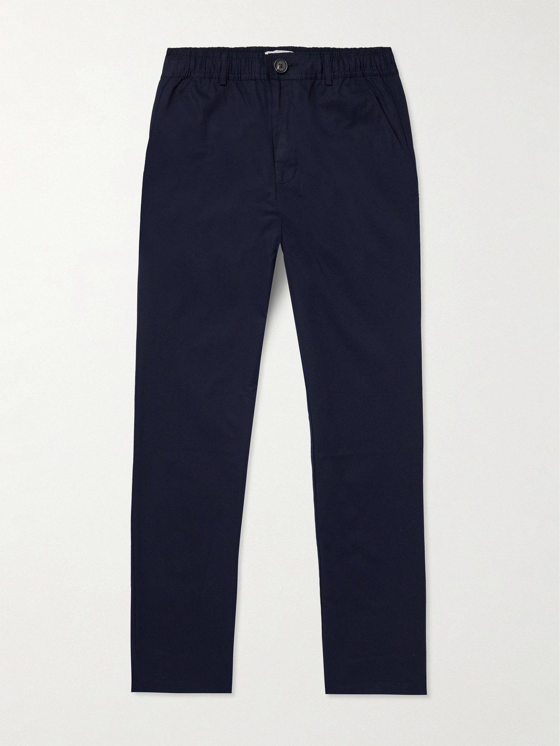 Oliver Spencer Ashdown Straight-leg Cotton-twill Trousers In Blue