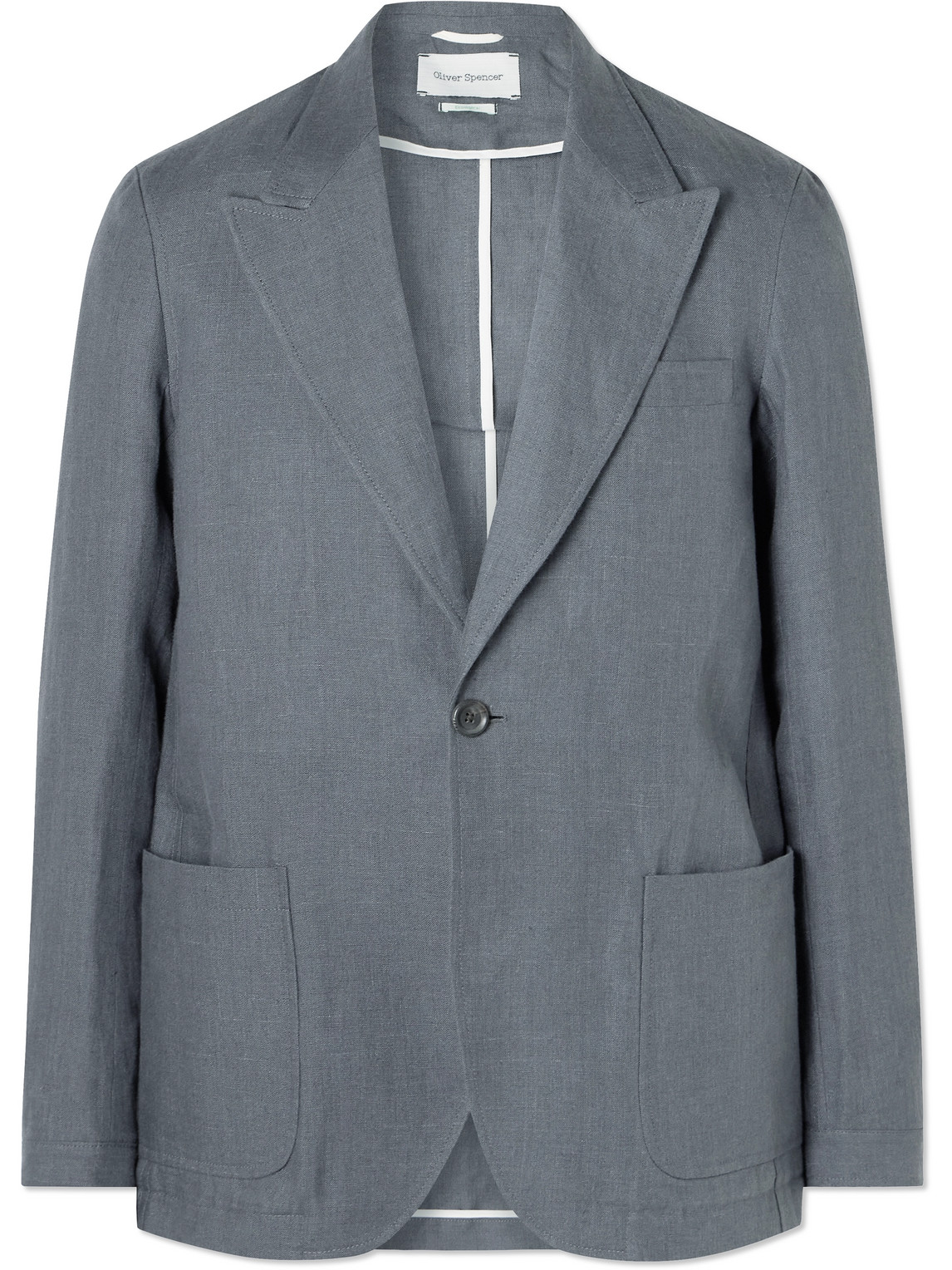 Oliver Spencer Laurel Unstructured Linen Suit Jacket