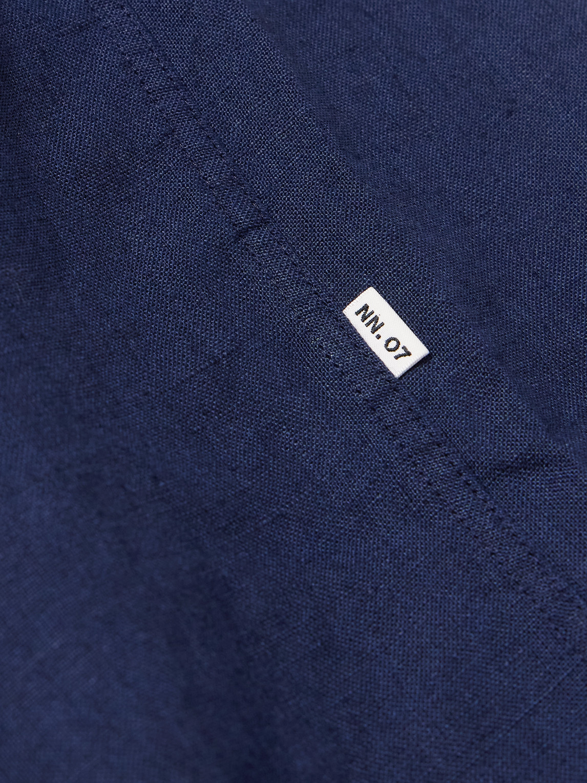 Nn07 Enzo 5708 Linen Shirt In Blue
